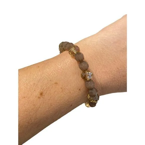 Product image for Handmade gray glass bead bracelet