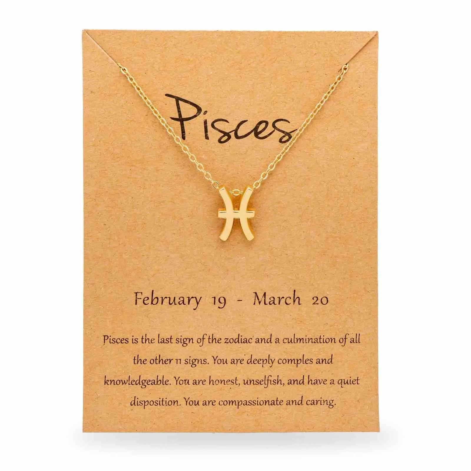 Product image for Zodiac necklace 12 options 