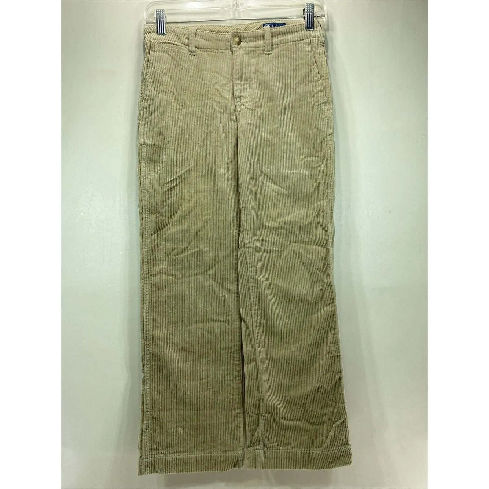 Product image for Vintage Boys Ralph Lauren Polo Corduroy Khaki Slacks Size 10 26x25