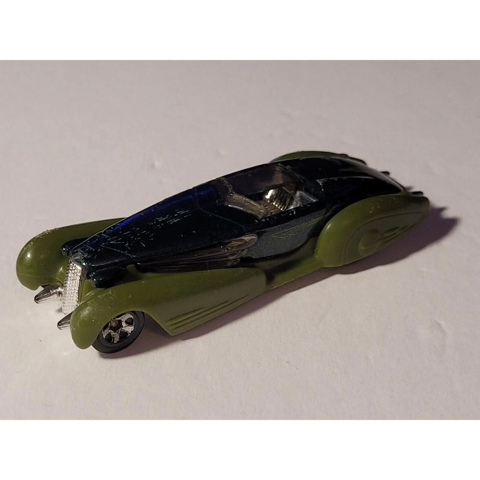 Product image for 2012 Hot Wheels X1635 Custom Green CADILLAC FLEETWOOD Rod Squad Die-Cast 1:64