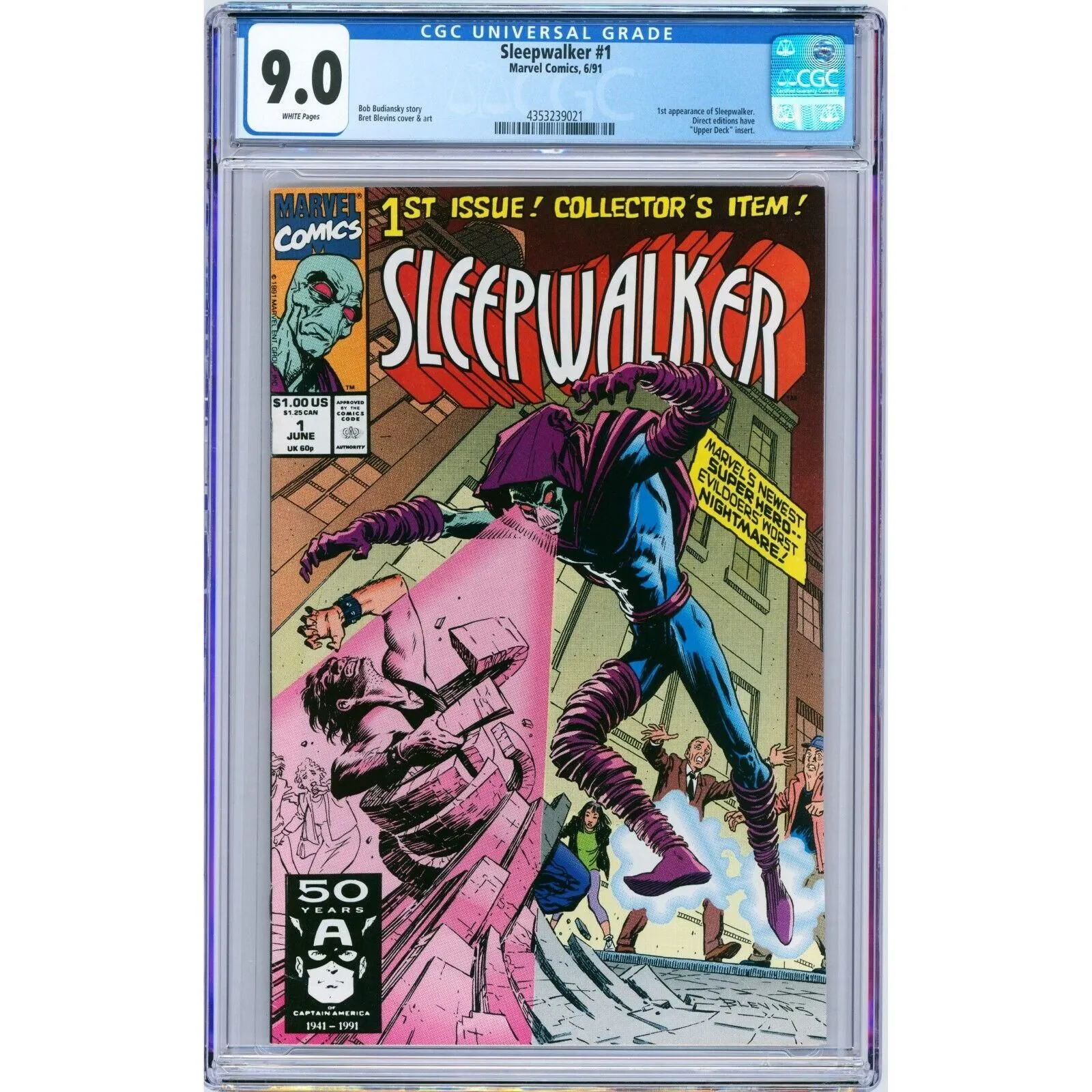 Product image for Sleepwalker #1 1991 Marvel CGC 9.0 1st app. Sleepwalker