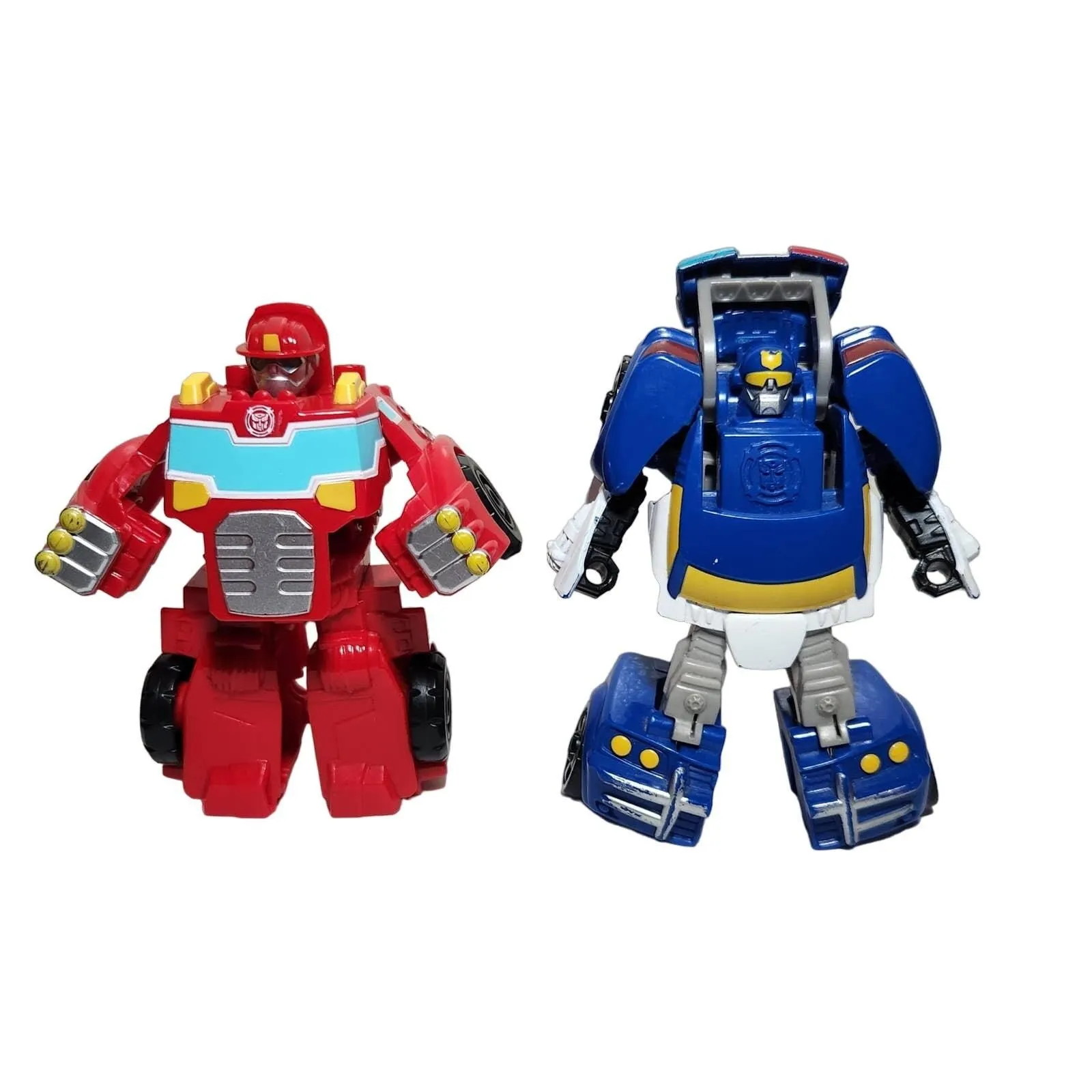 Product image for Transformers Playskool Rescue Bots Police Car And Heatwave Fire Bot Pre-owned