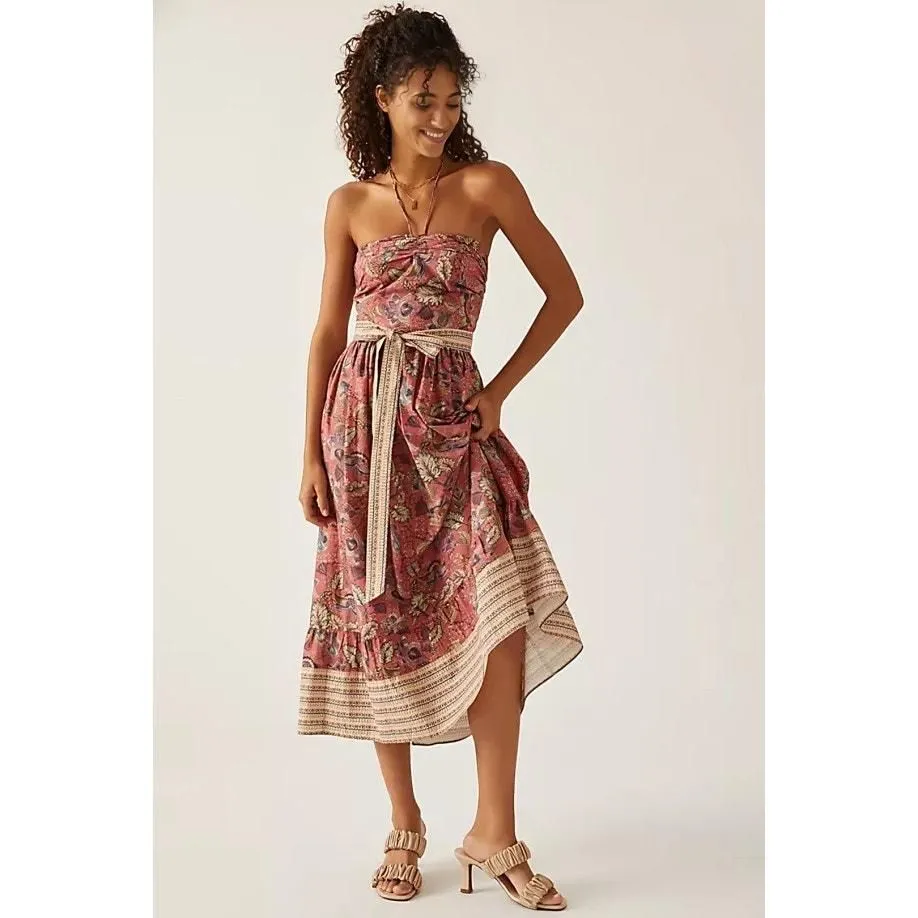 Anthropologie Let Me Be Boho Halter Maxi Dress in Brown Motif Size XL  Floral  Whatnot: Shop, Sell, Connect