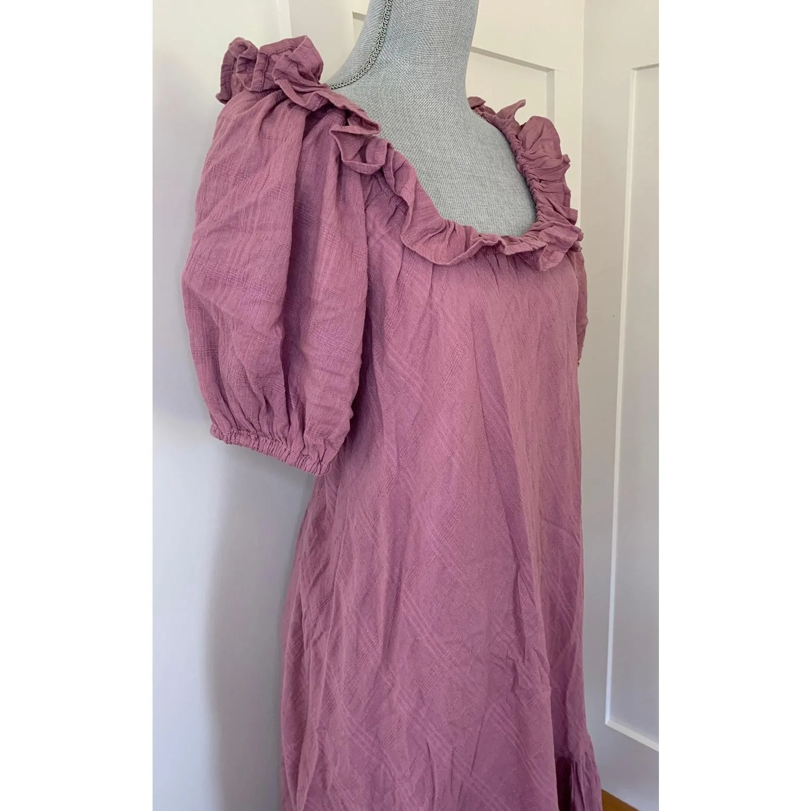 knee length dresses for ladies Listen To Me Lavender Purple Floral Midi Dress – Shop the Mint