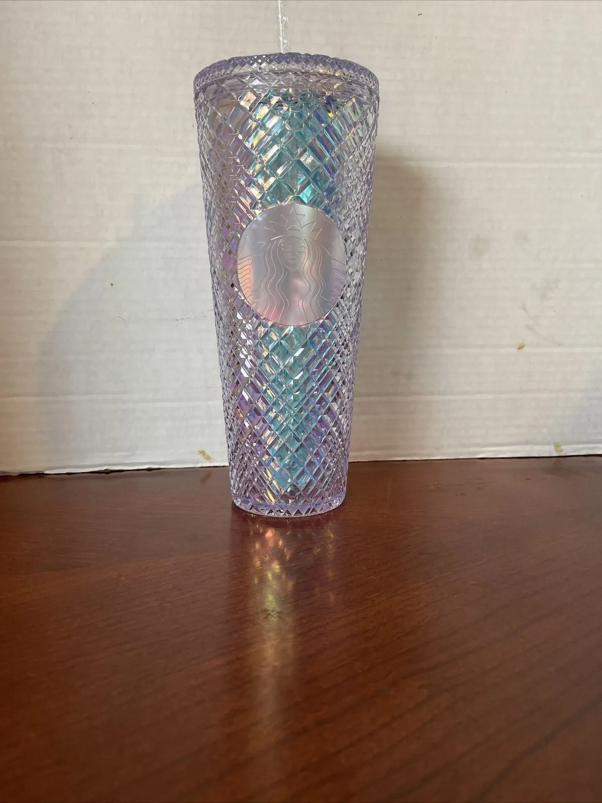 Starbucks 2022 Holiday White Iridescent Jeweled Bling Venti Tumbler 24oz Cup   Whatnot: Shop, Sell, Connect