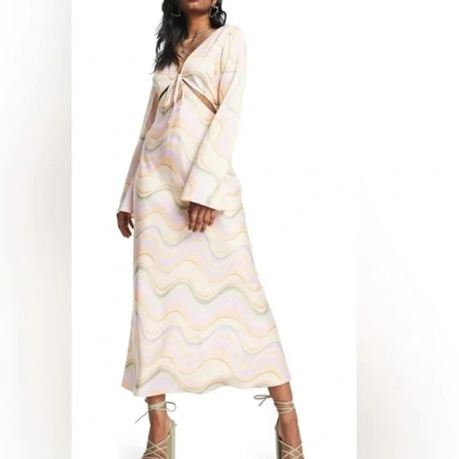 pastel marble dress Grace Marble Pastel Maxi Dress