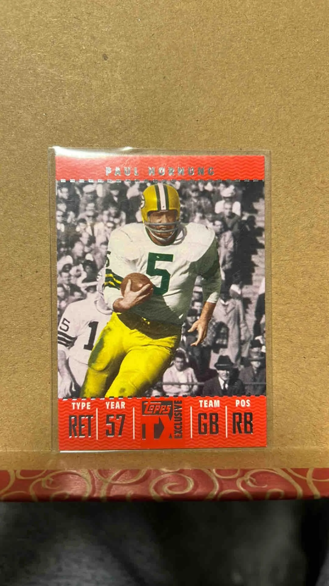 Product image for Paul Hornung 0068/1099 - Limited Edition Topps TX Exclusive