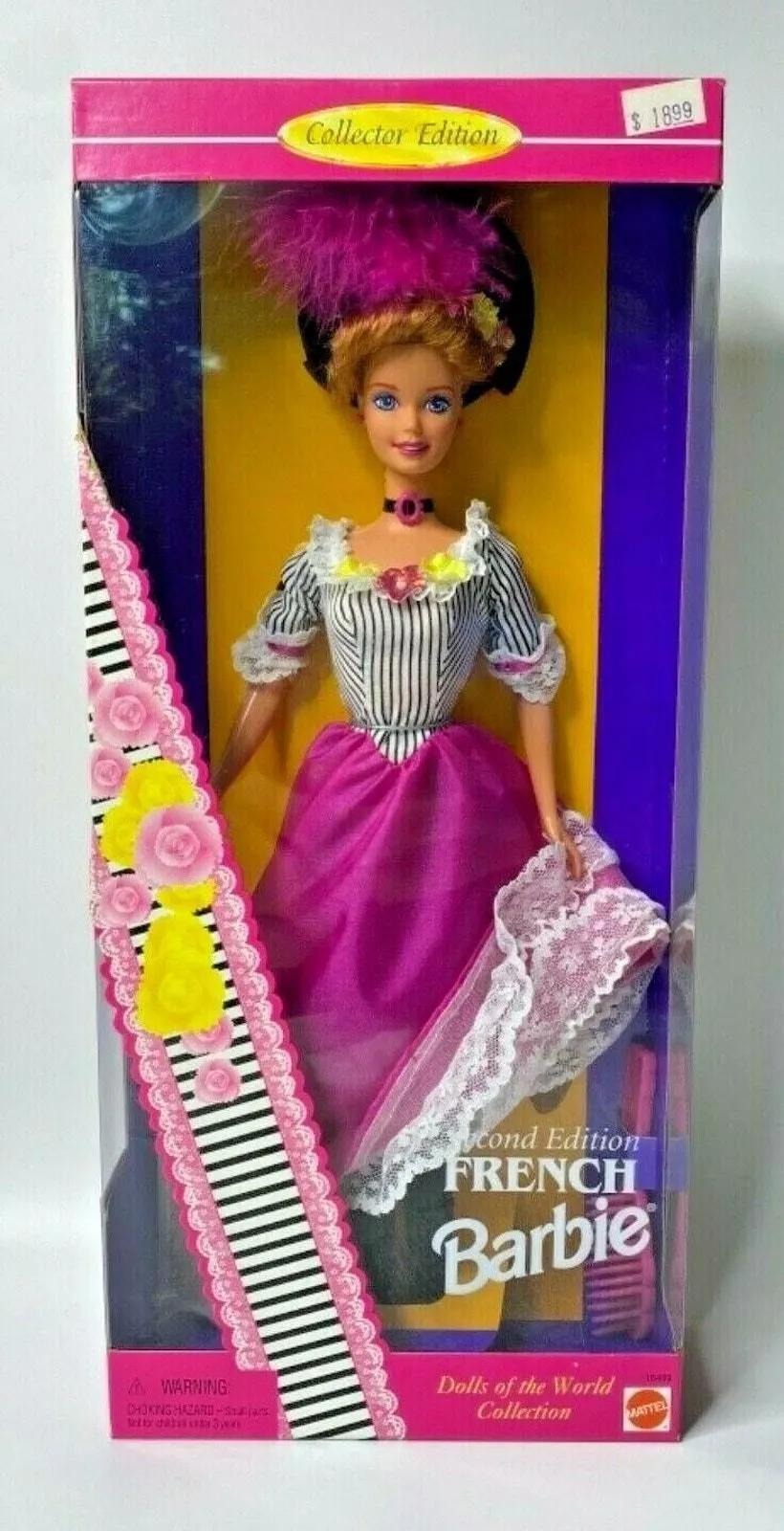 Product image for 1996 Barbie "French" Second Edition Dolls Of The World Collection NIB#3