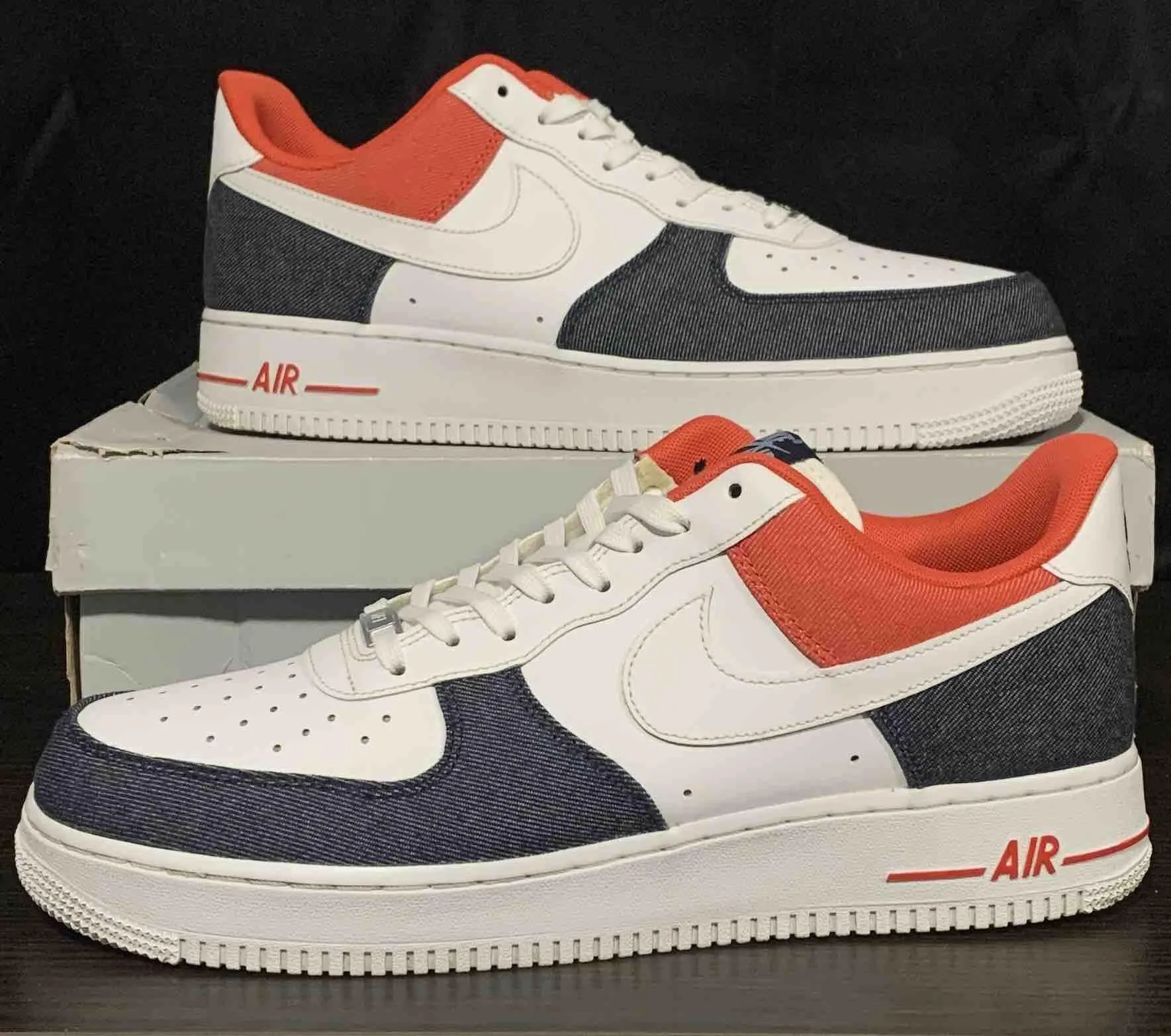 Product image for Nike AF - 1 ‘ White Red Denim ‘