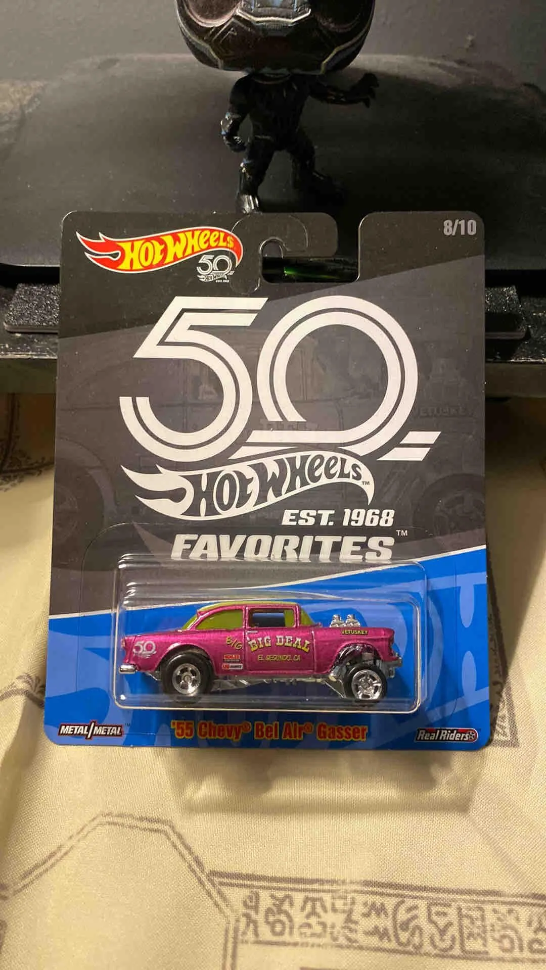 Product image for Hw Premium 50th Anniversary 55 Chevy Bel Air Gasser Great Card