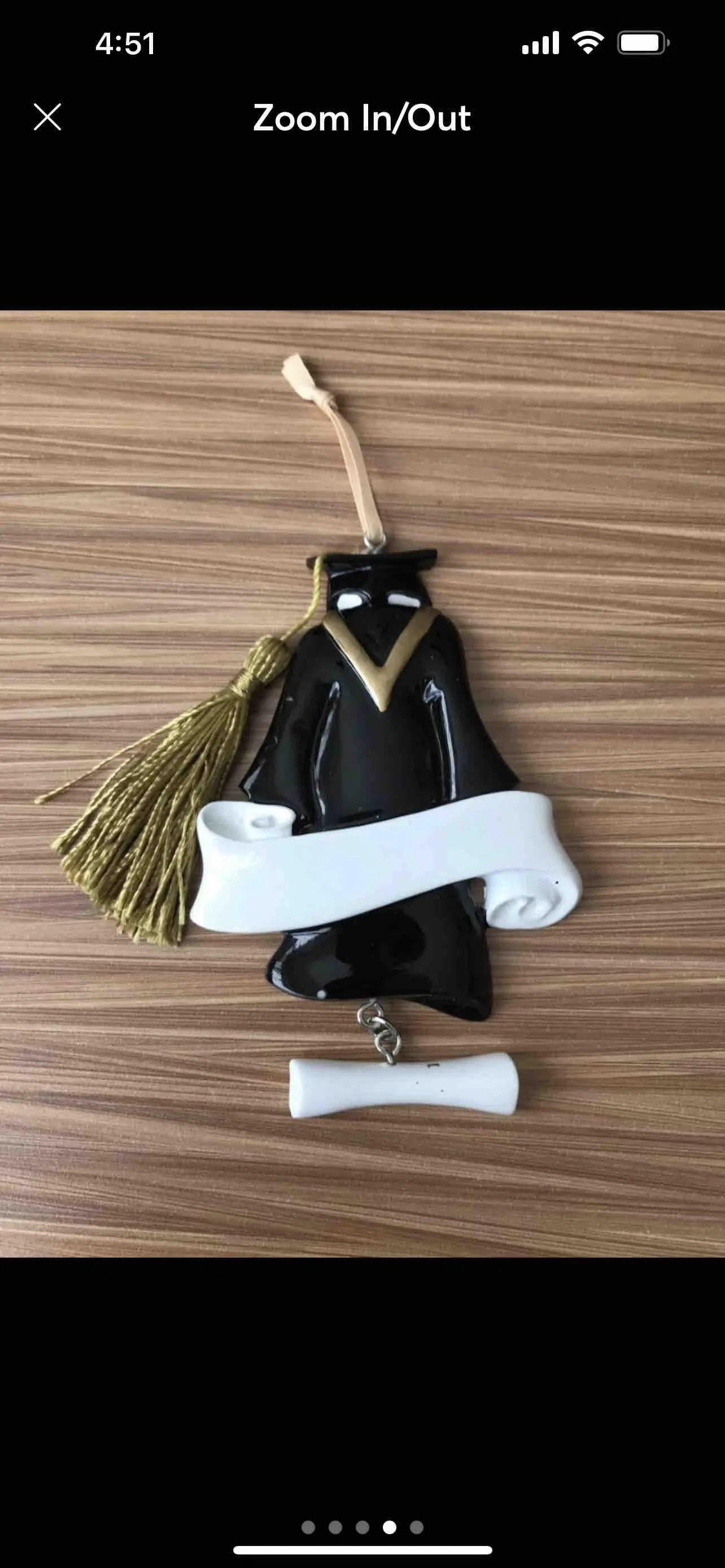 Product image for Graduate Gown Personalized Christmas Ornament