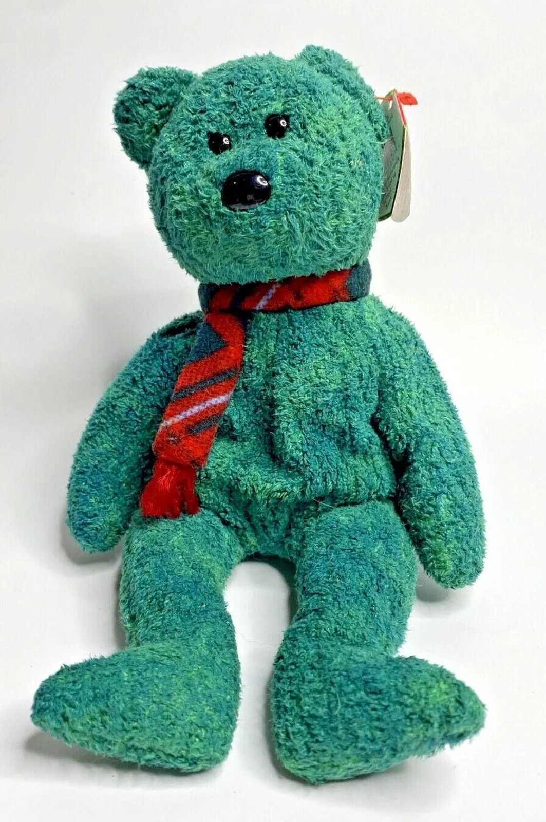 Product image for 1999 Ty Beanie Baby "Wallace" Retired Green Teddy Bear BB16