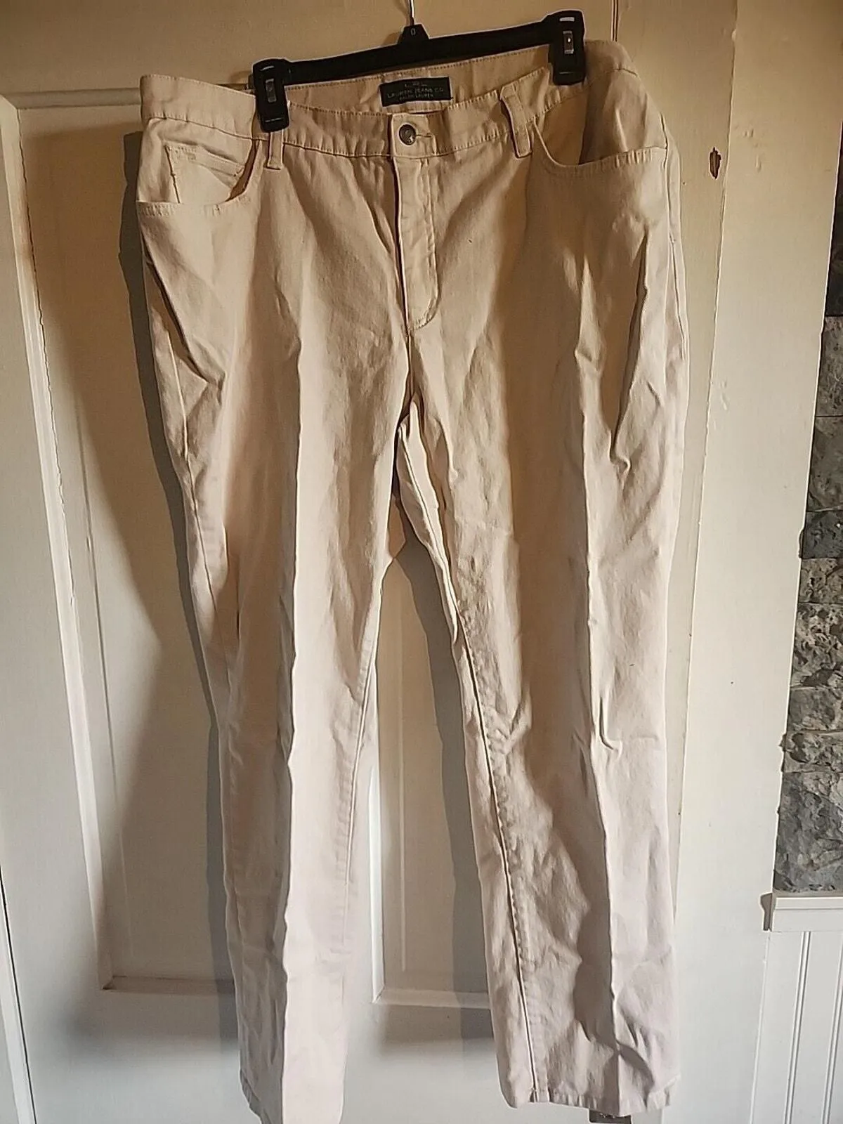 Product image for LRL ~ LAUREN JEANS CO ~ RALPH LAUREN ... White 97% Cotton Pants … Size 20w