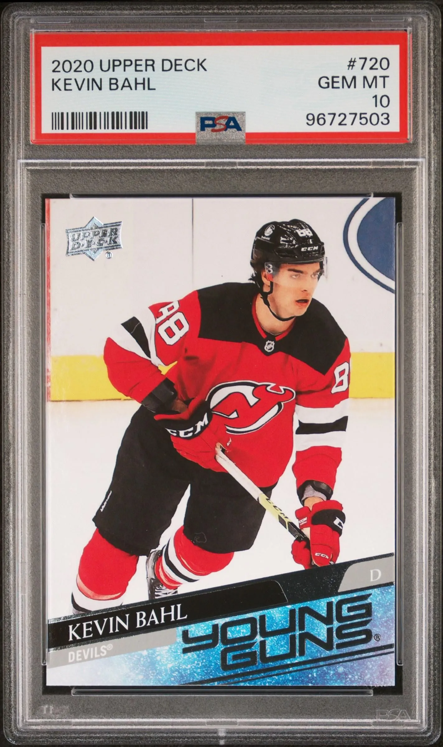 Product image for 2020 Upper Deck Kevin Bahl Young Guns PSA 10