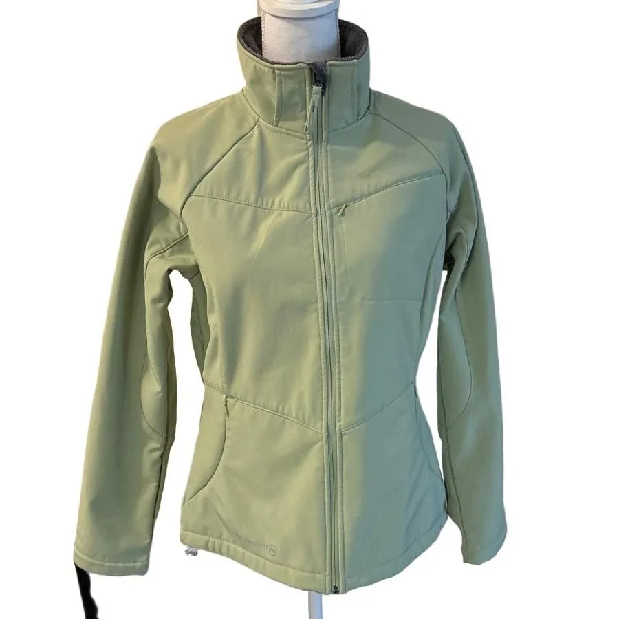 Product image for Free Country FC-7 Full Zip Jacket M Women Green Water Resistant Insulated Warm