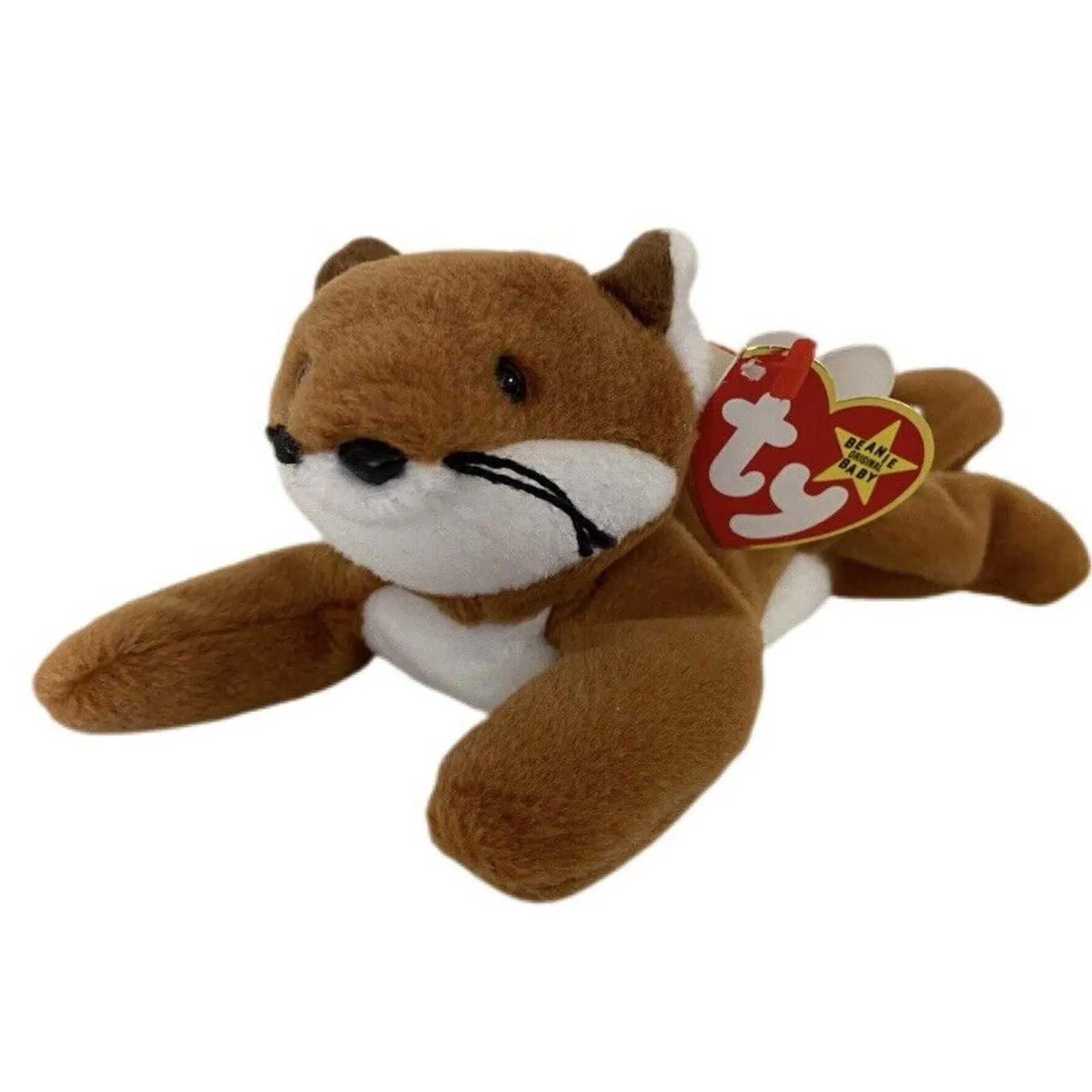 Product image for Ty Beanie Baby Sly the Fox White Belly RARE! Mint Retired 1996