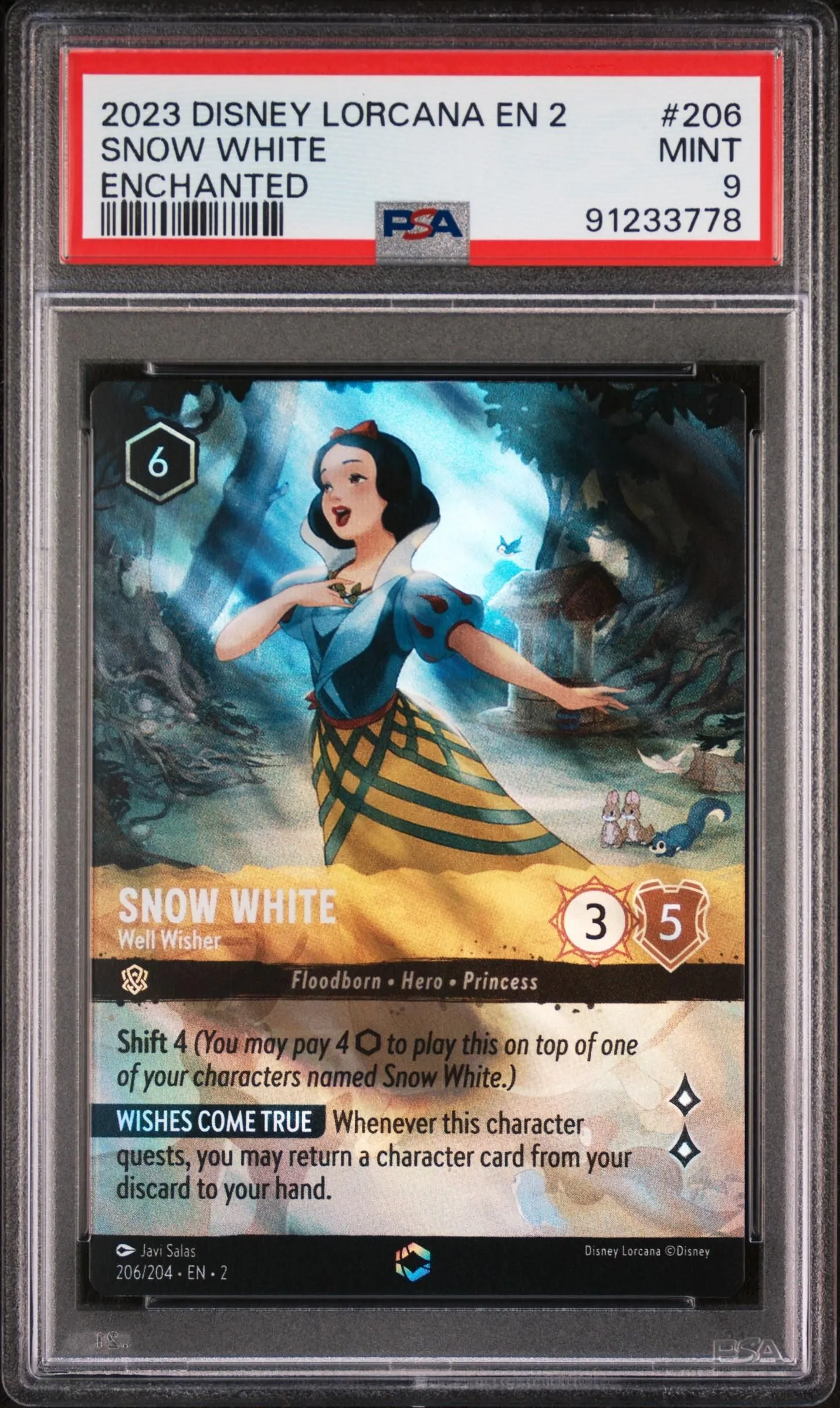2023 Disney Lorcana TCG Snow White #206 PSA 9  Whatnot: Shop, Sell, Connect