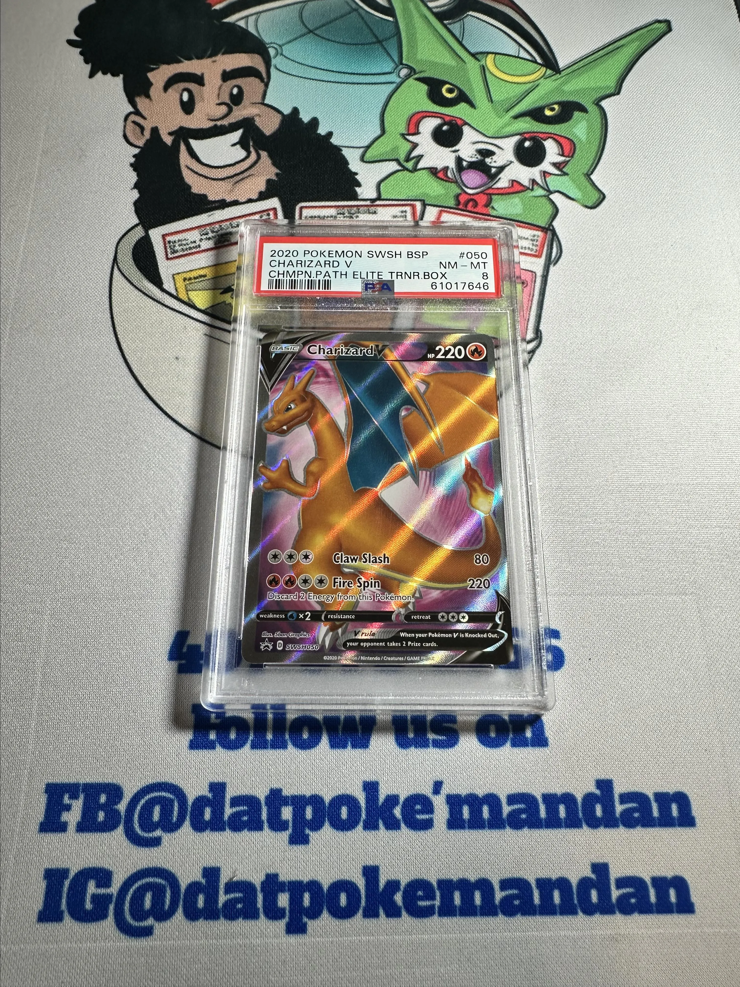 2020 charizard pokemon card Pokemon TCG: Champion Path #050 Charizard V PSA 10 – T'z Toys & Games main image 1