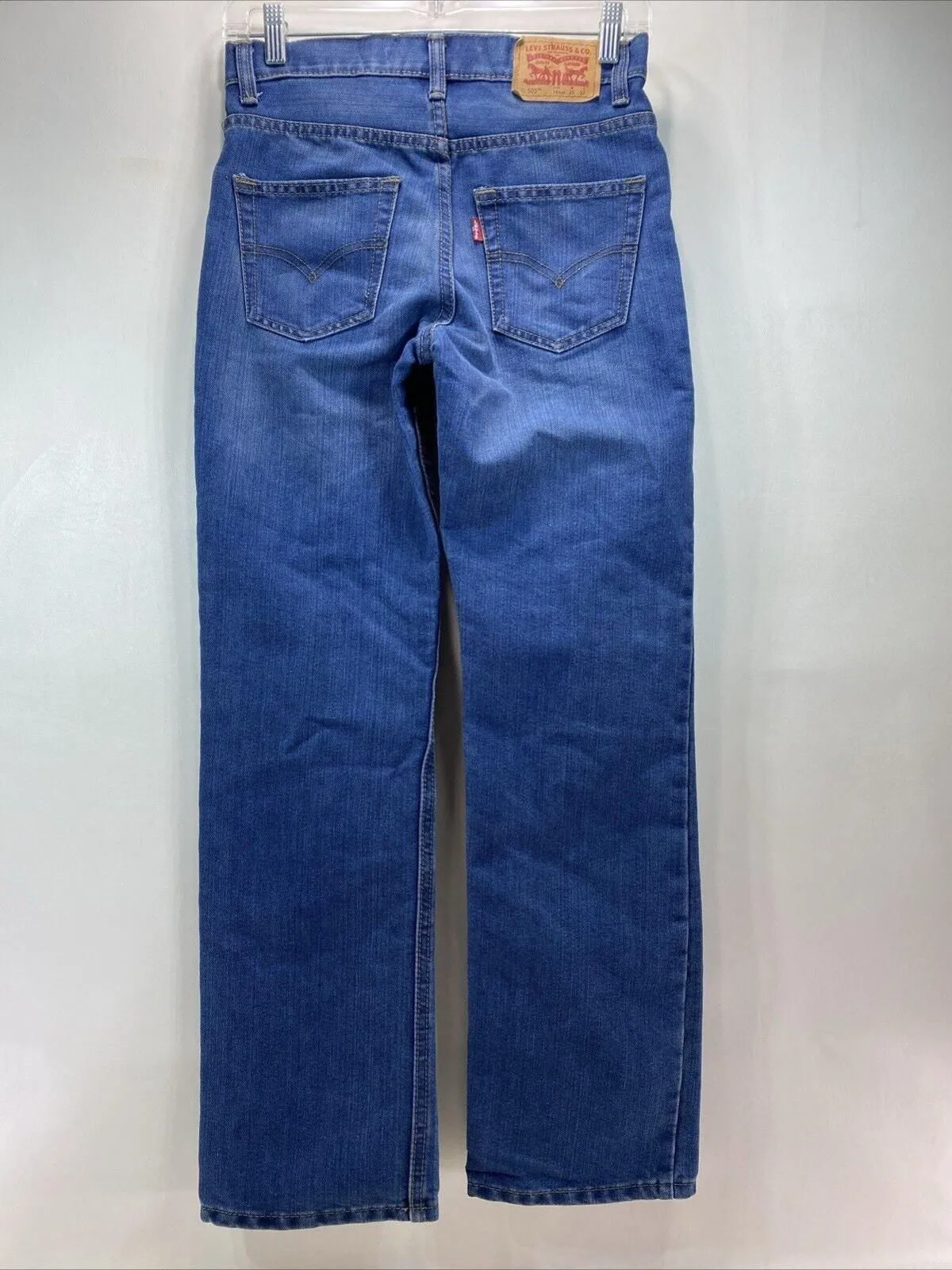 Product image for Levi's 505 Straight Leg Jeans Youth Size 14 Slim 25x27 Medium Wash Blue Fantastic