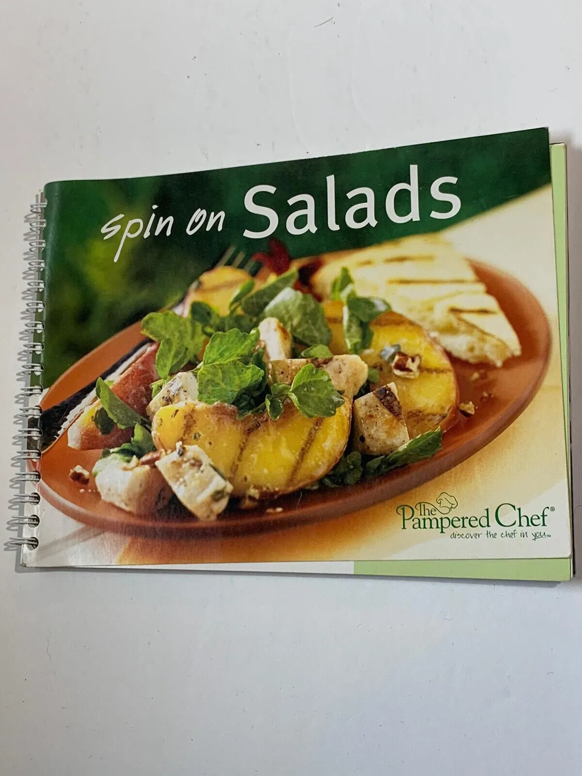 Product image for Pampered Chef Spin On Salads 2007 Cookbook Illustrated Recipes