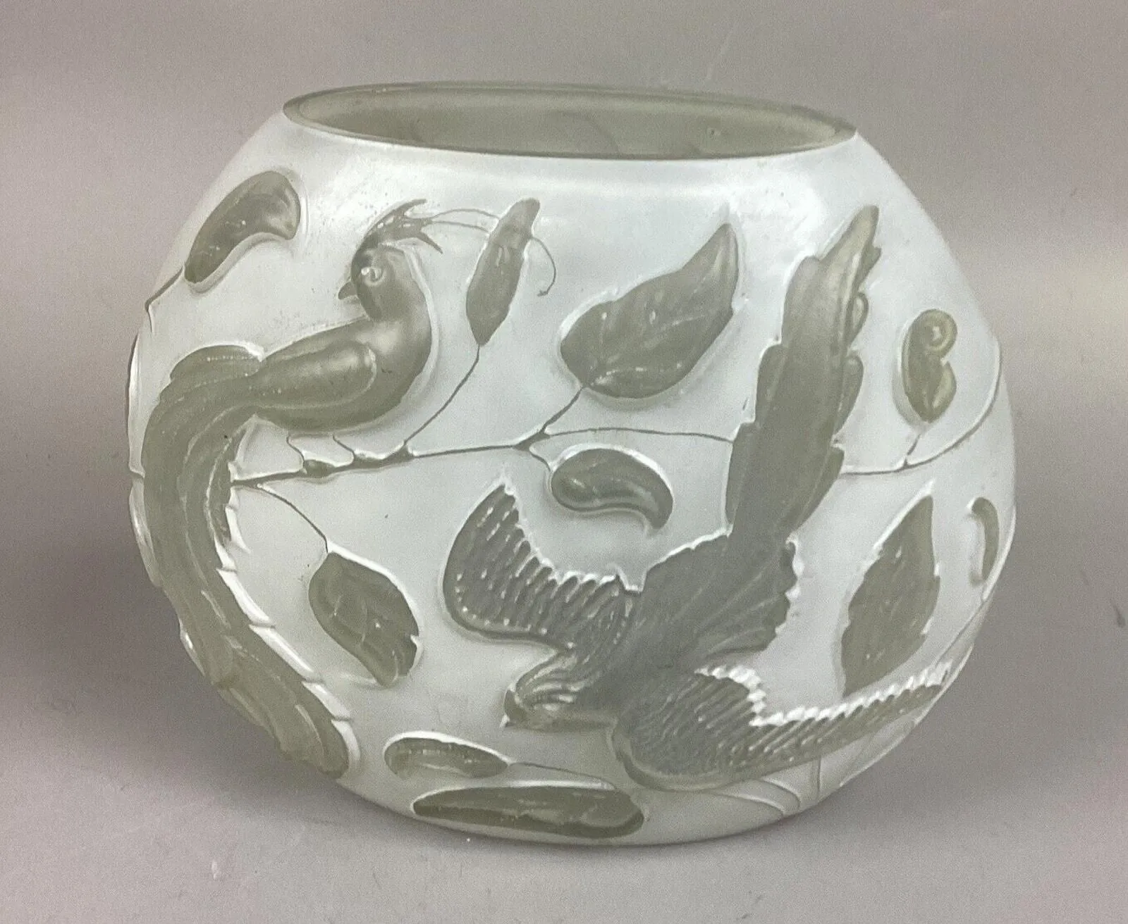 Product image for Czech Bohemian Art Deco Glass Vase by Vrtala Rosice Glassworks - Rare
