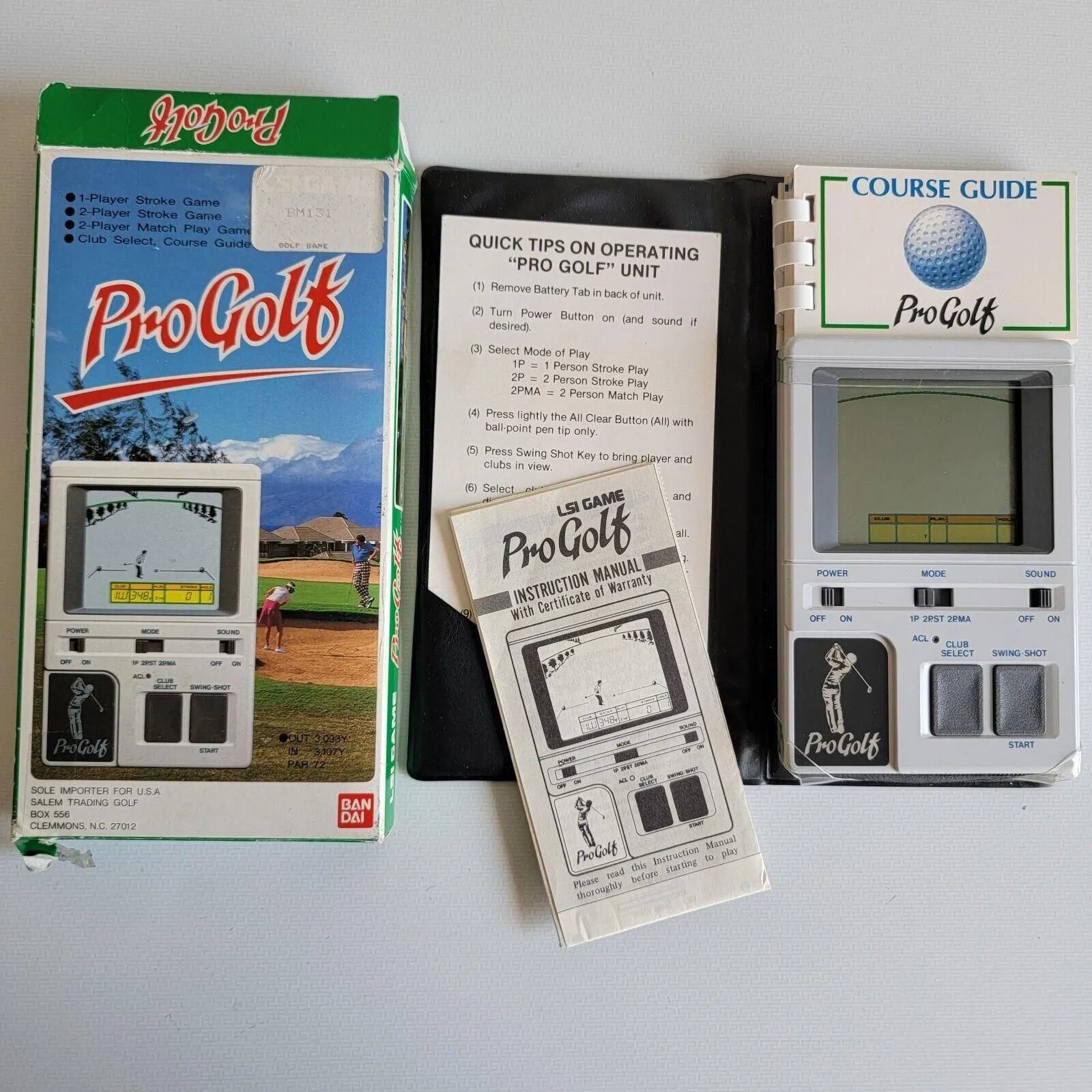 Product image for Vintage 1984 PRO GOLF Handheld LSI Electronic Golf Game UNTESTED Complete In Box