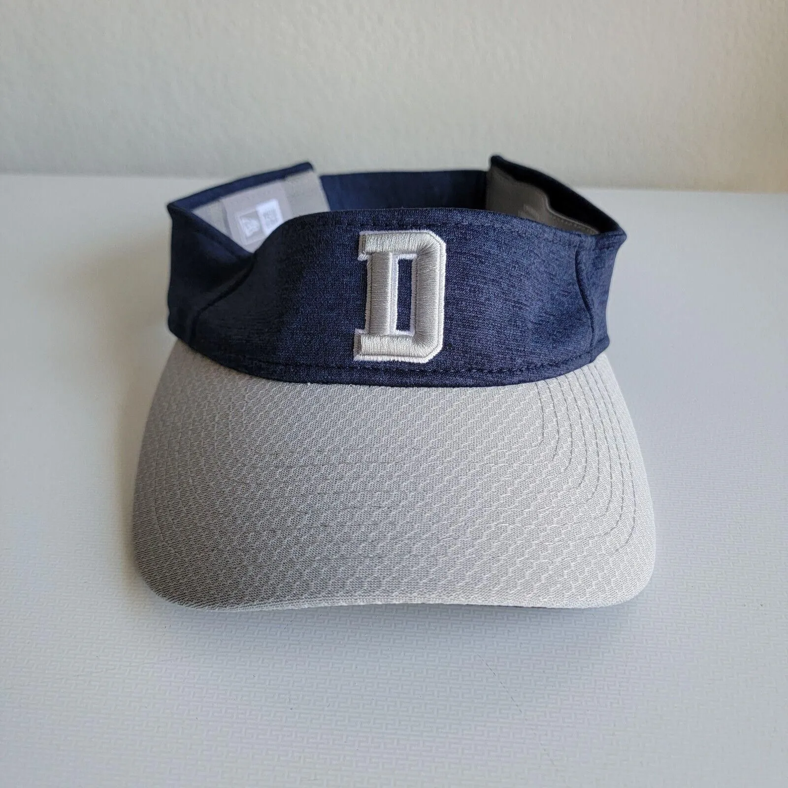 Product image for Dallas Cowboys New Era Visor Hat Two-tone Blue Gray NFL Football D Logo NFC East