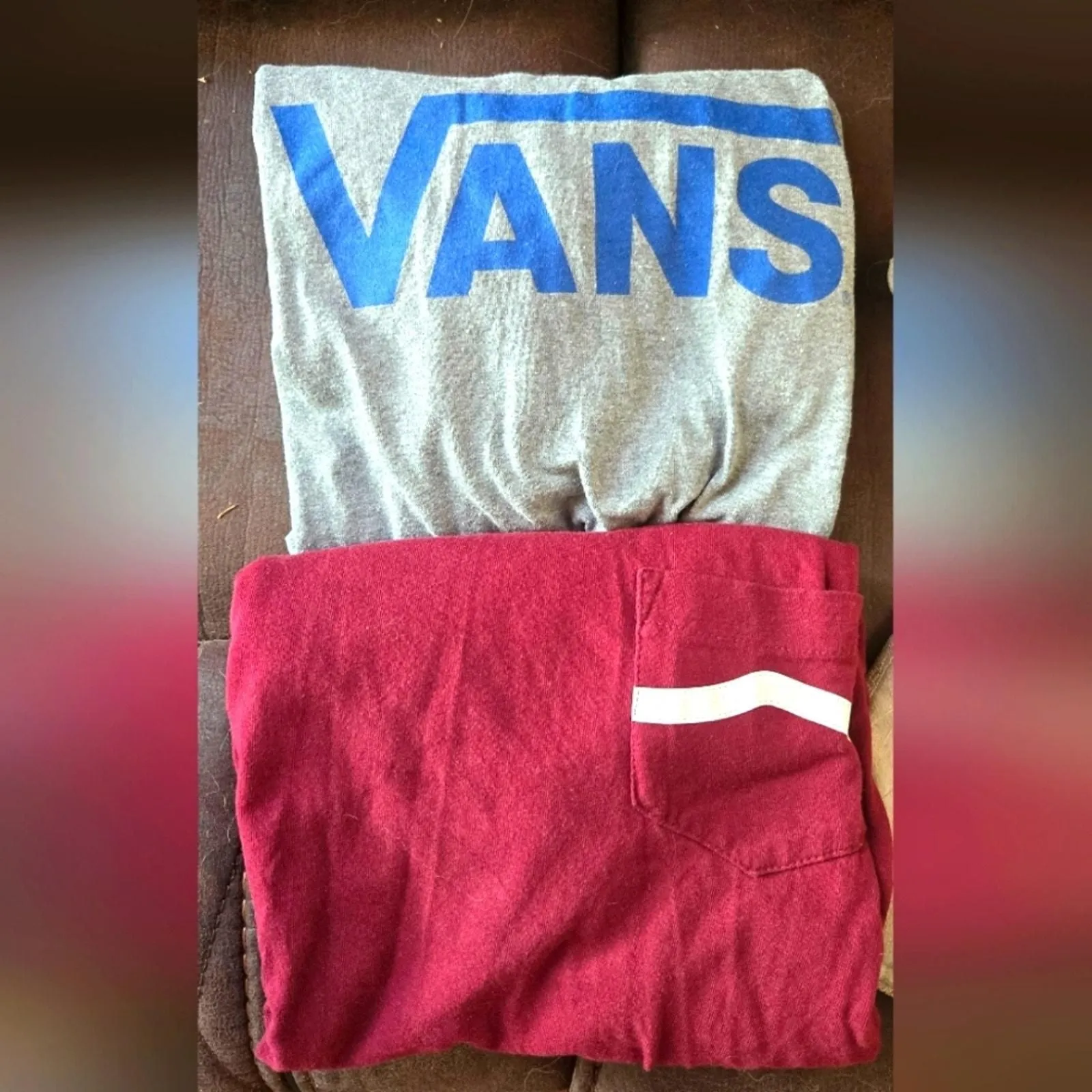 Product image for Two Vans tshirts, size L