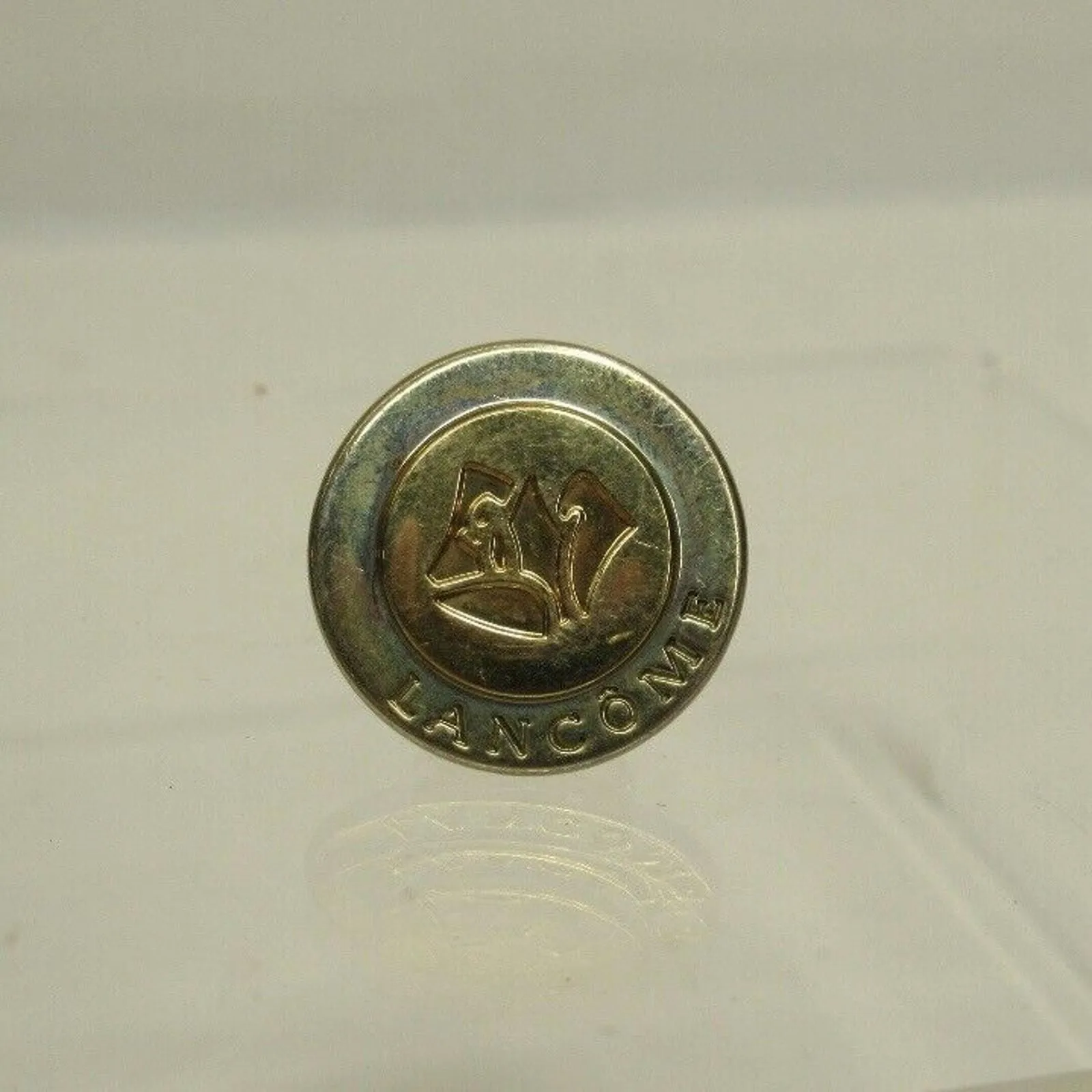 Product image for Original Tiffany & Co Lancome 18kt Gold On Sterling Silver Rose Tie Pin Engraved