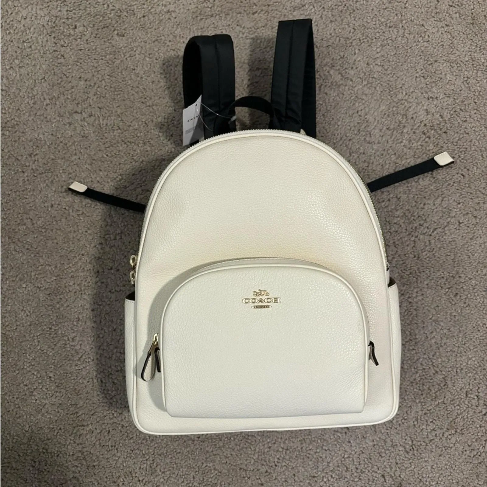 coach court backpack white Mini in Rainbow Signature Canvas – Club de Mode Coach Leather Backpack · Whatnot: