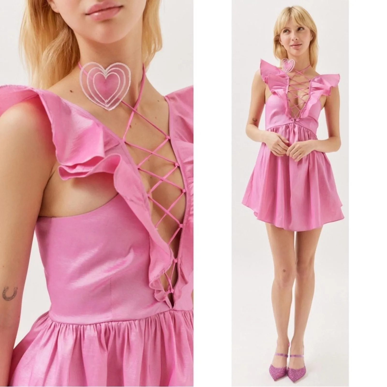 strapless open back dress FOR LOVE & LEMONS X Victoria Secret Harley Mini Floral Dress – Lusso Di  Luna Boutique main image 0