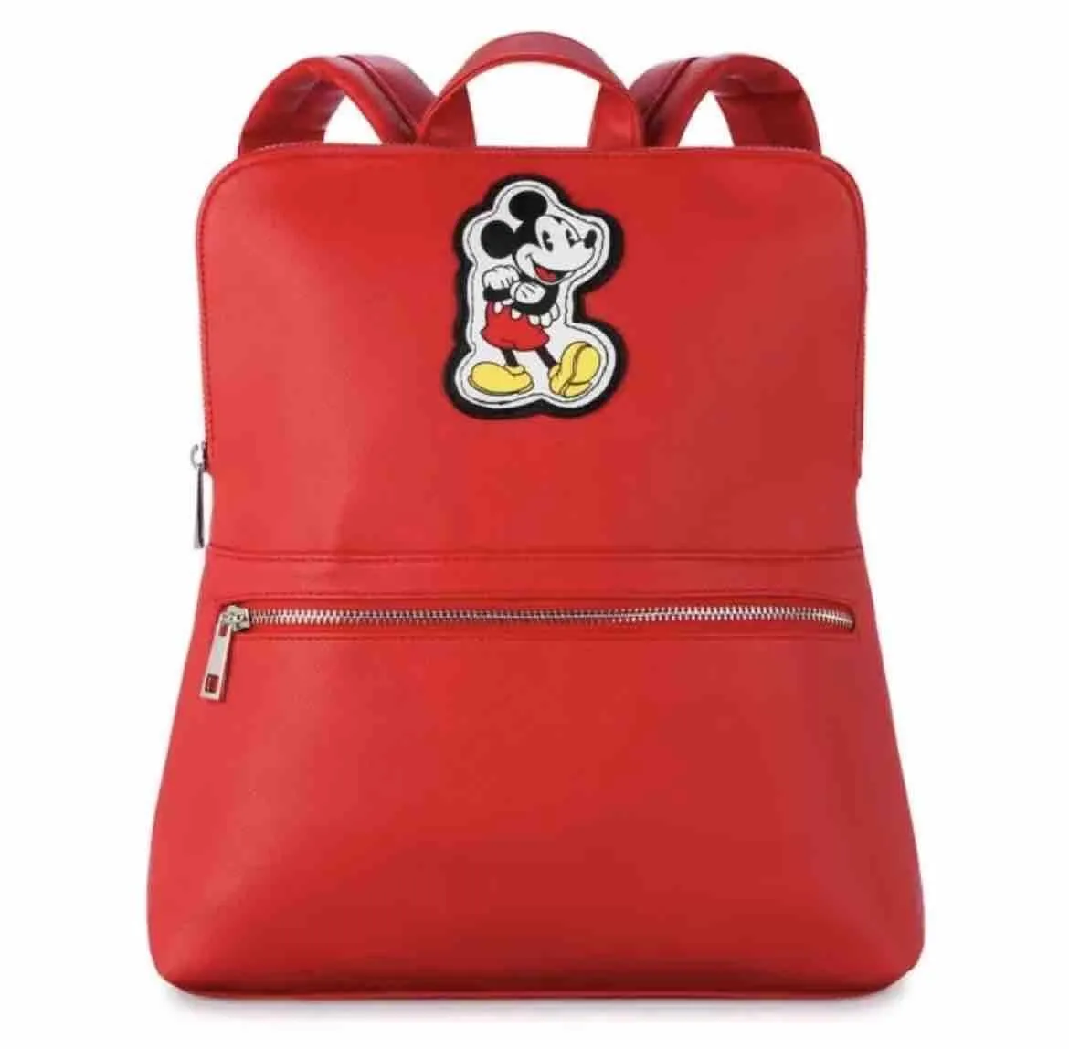 Product image for Disney Mickey Patch Red Backpack in Faux Leather