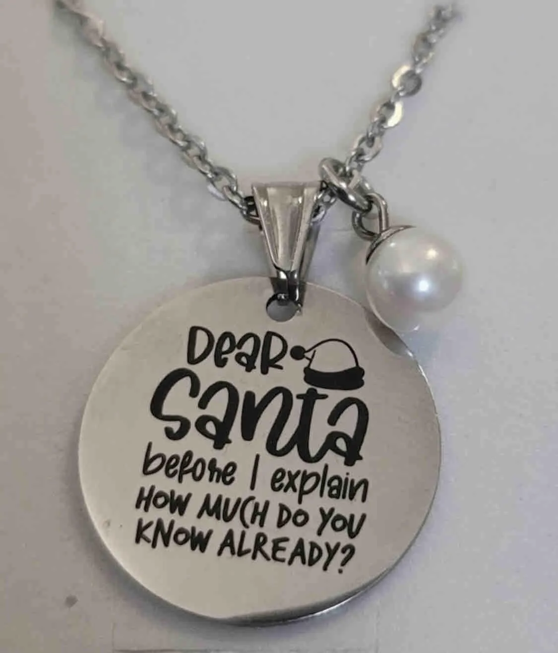 Product image for Dear Santa Necklace with Pearl