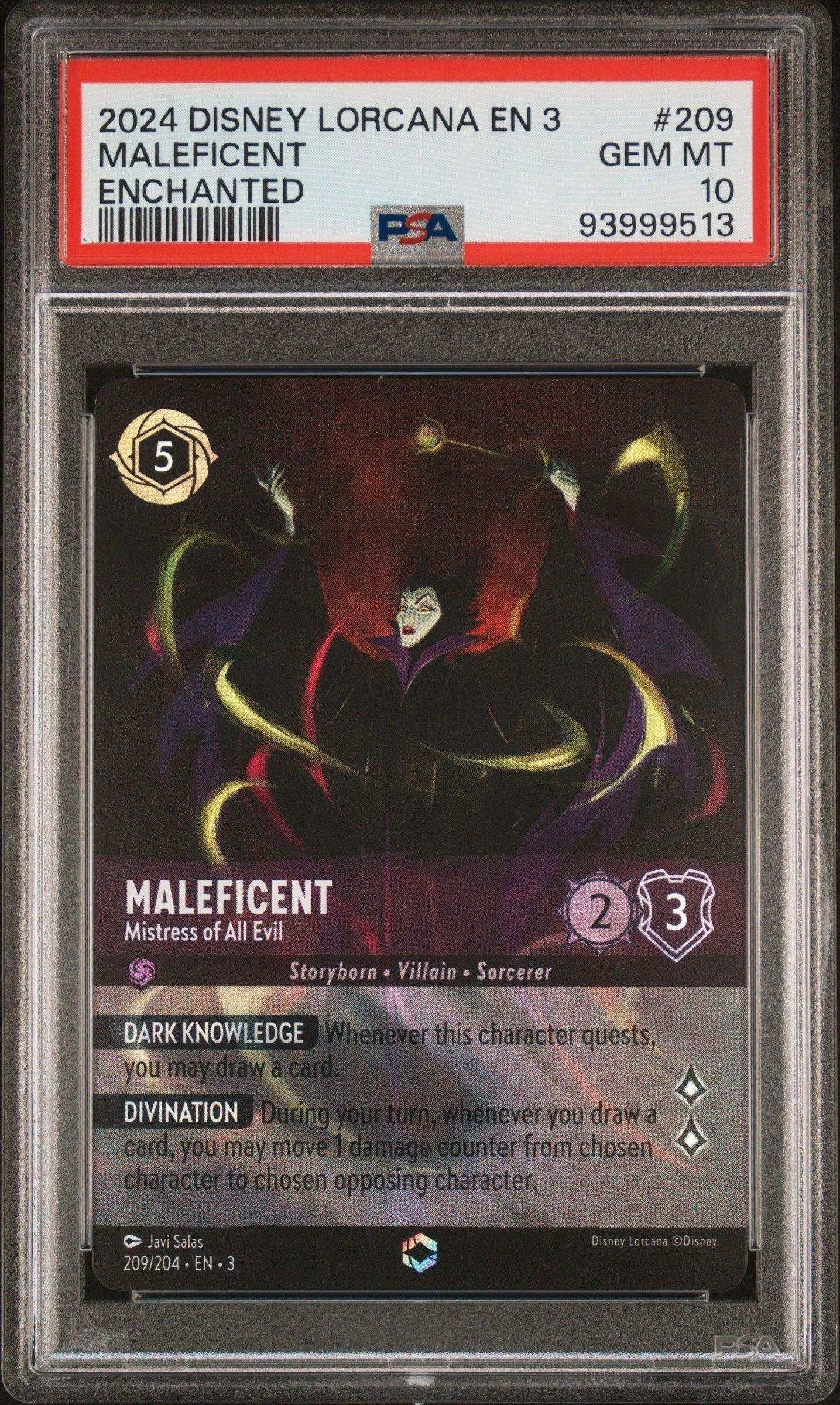 2024 Disney Lorcana TCG Maleficent #209 Enchanted PSA 10 - 93999513 -  93999513  Whatnot: Shop, Sell, Connect