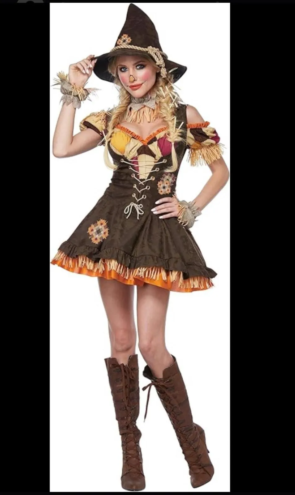 Product image for California Costumes Adult Scare Crow Dress and Hat Sz M