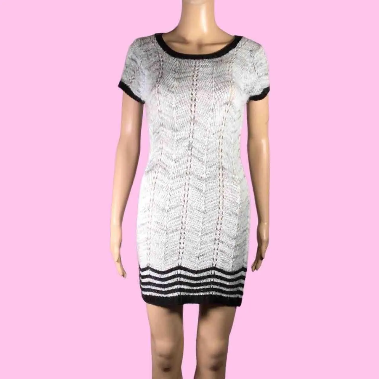 Product image for Sz Large - Made for Me to Look Amazing Cap Sleeve Sweater Dress - The "Janice" Top.