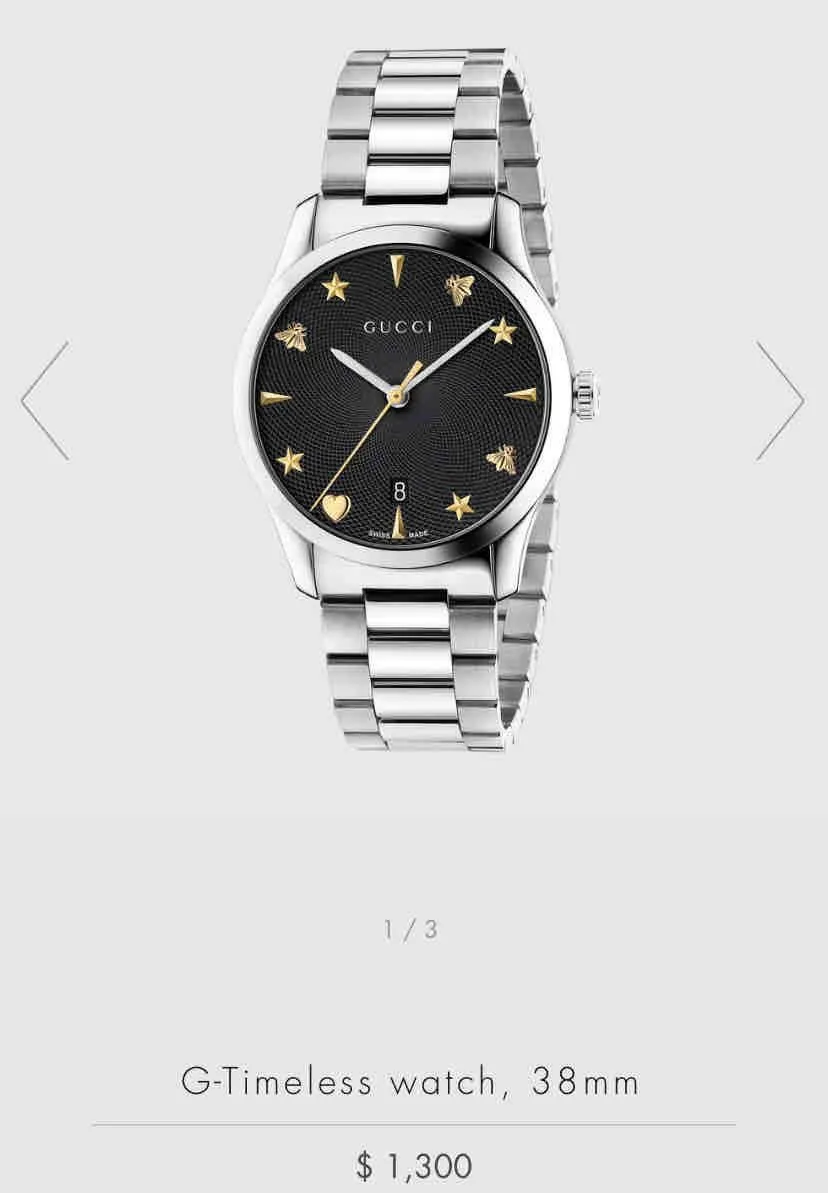 Product image for Gucci 38 mm G-timeless 