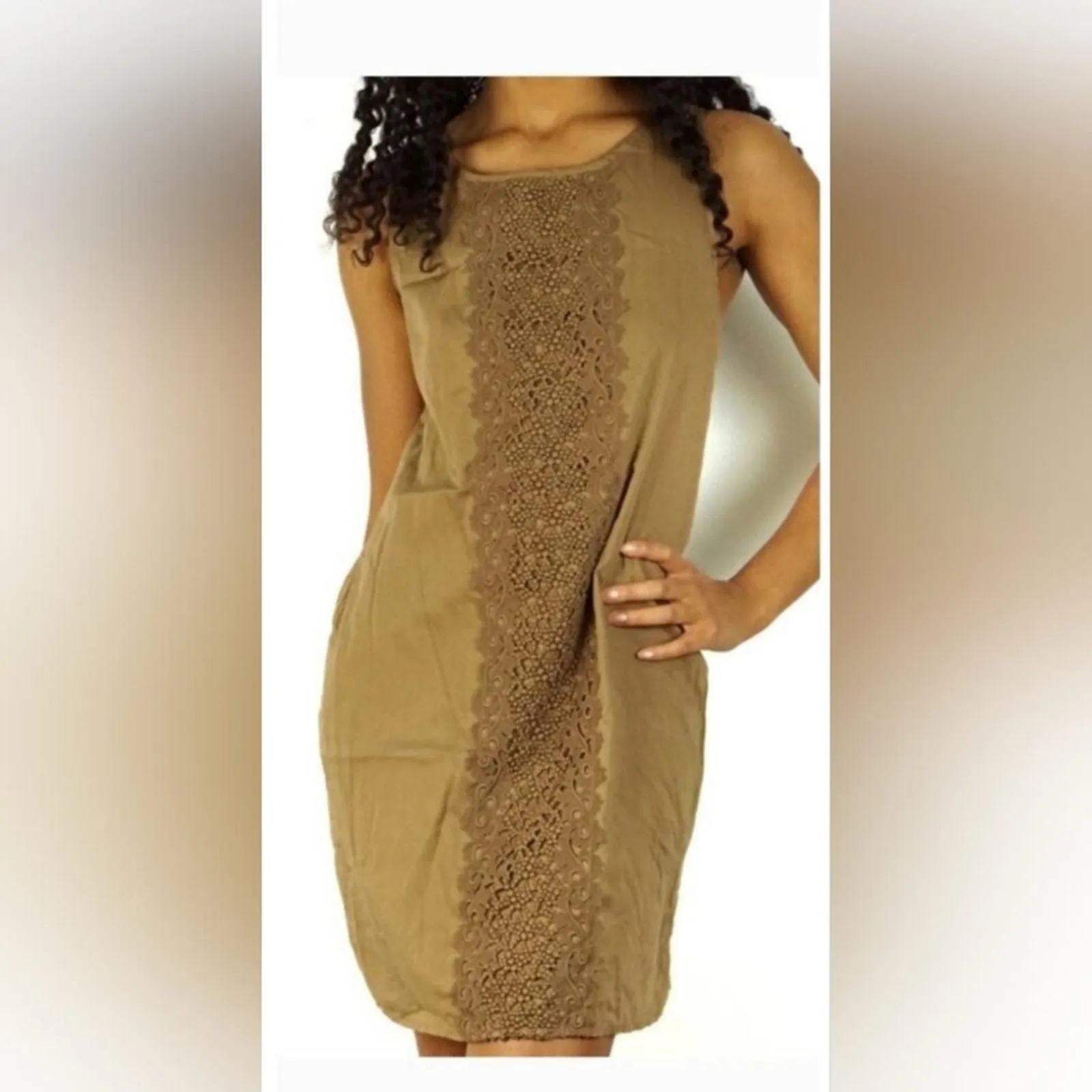 Product image for Reg $150 J. Crew Decorative embroidery cotton shift dress size M