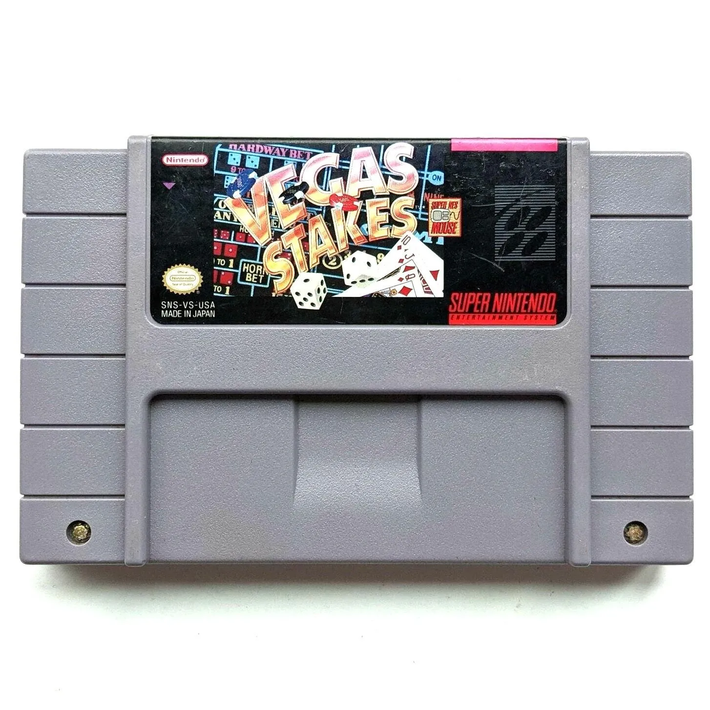 Product image for Vegas Stakes SNES Loose Nintendo 1993 Tested Works Super Nintendo Casino Game