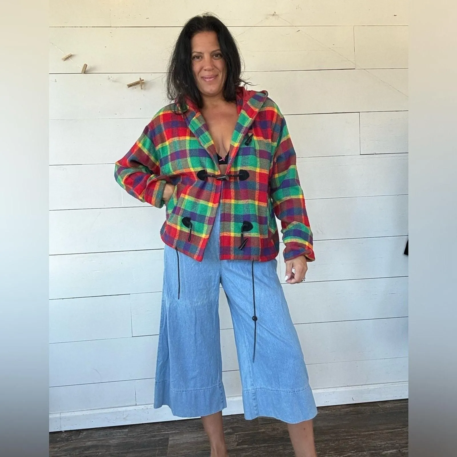 Product image for Vintage Plaid Toggle Coat The Limited Christmas M