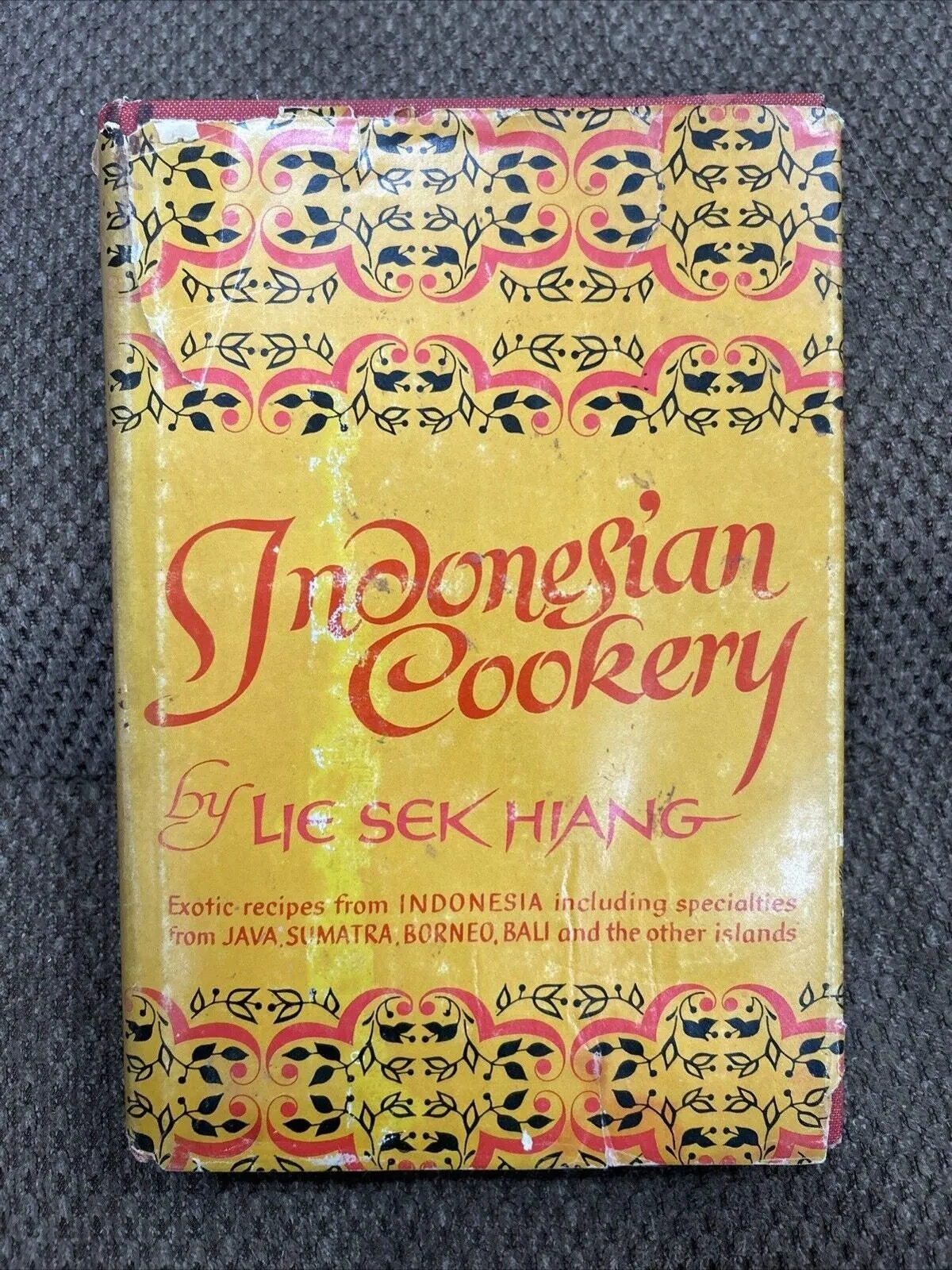 Product image for Indonesian Cookery by Lie See Hiang- Hardcover 1963 Java Sumatra Borneo Bali