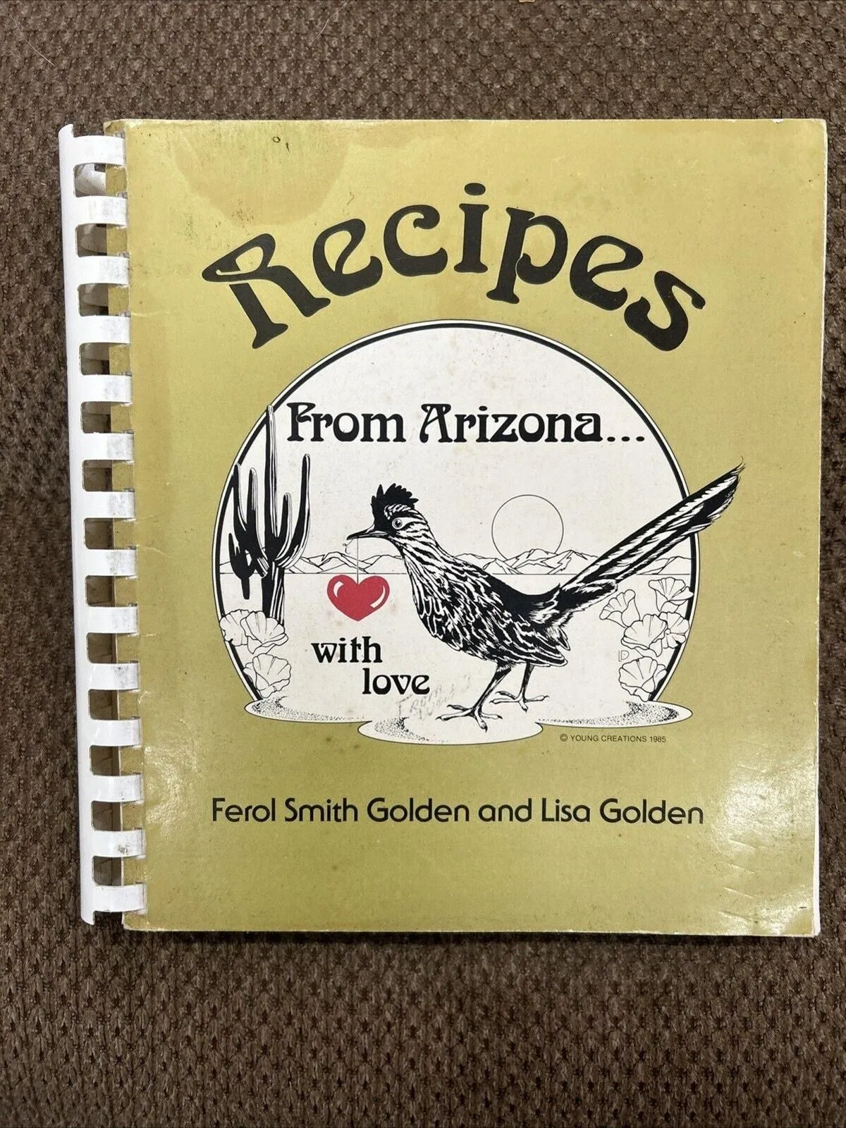 Product image for RECIPES FROM Arizona With Love Cookbook Golden Vintage 1985 Spiral Book VG