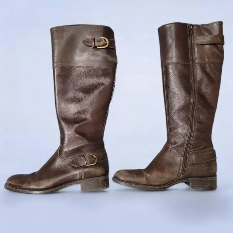 Product image for Aldo Brown Leather Boots - Size 7