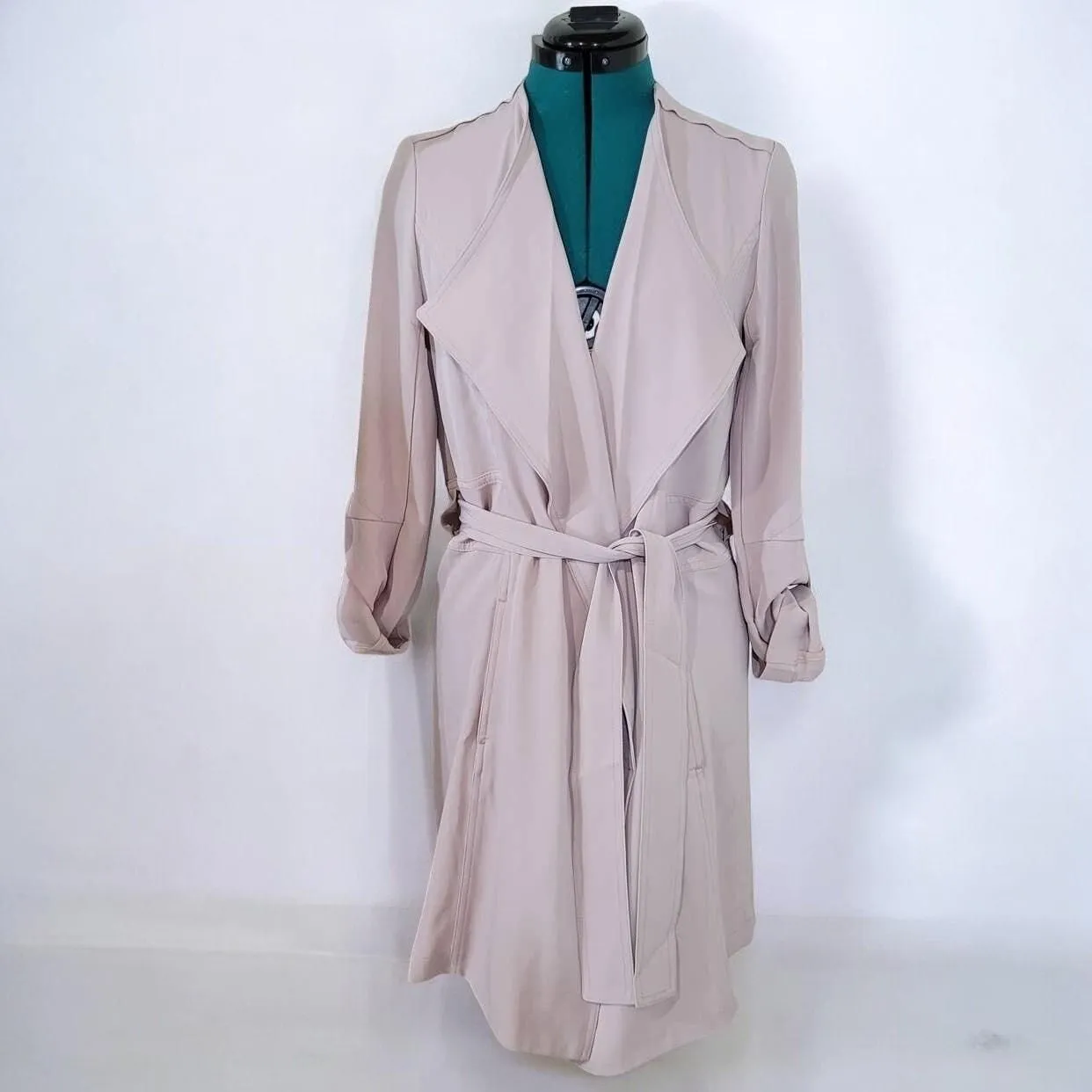 Product image for 500 Maison Cinqcent Pink Blue Trench Coat - Size Extra Small