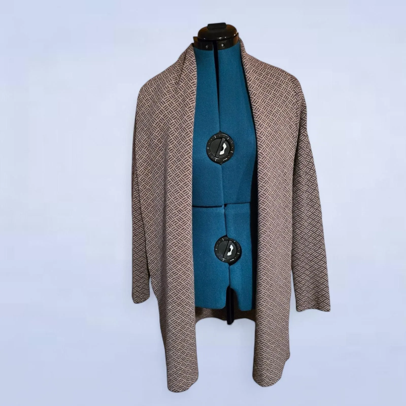 Product image for Nanette Lepore Merino Wool Blend Duster Cardigan Sweater - Size Small