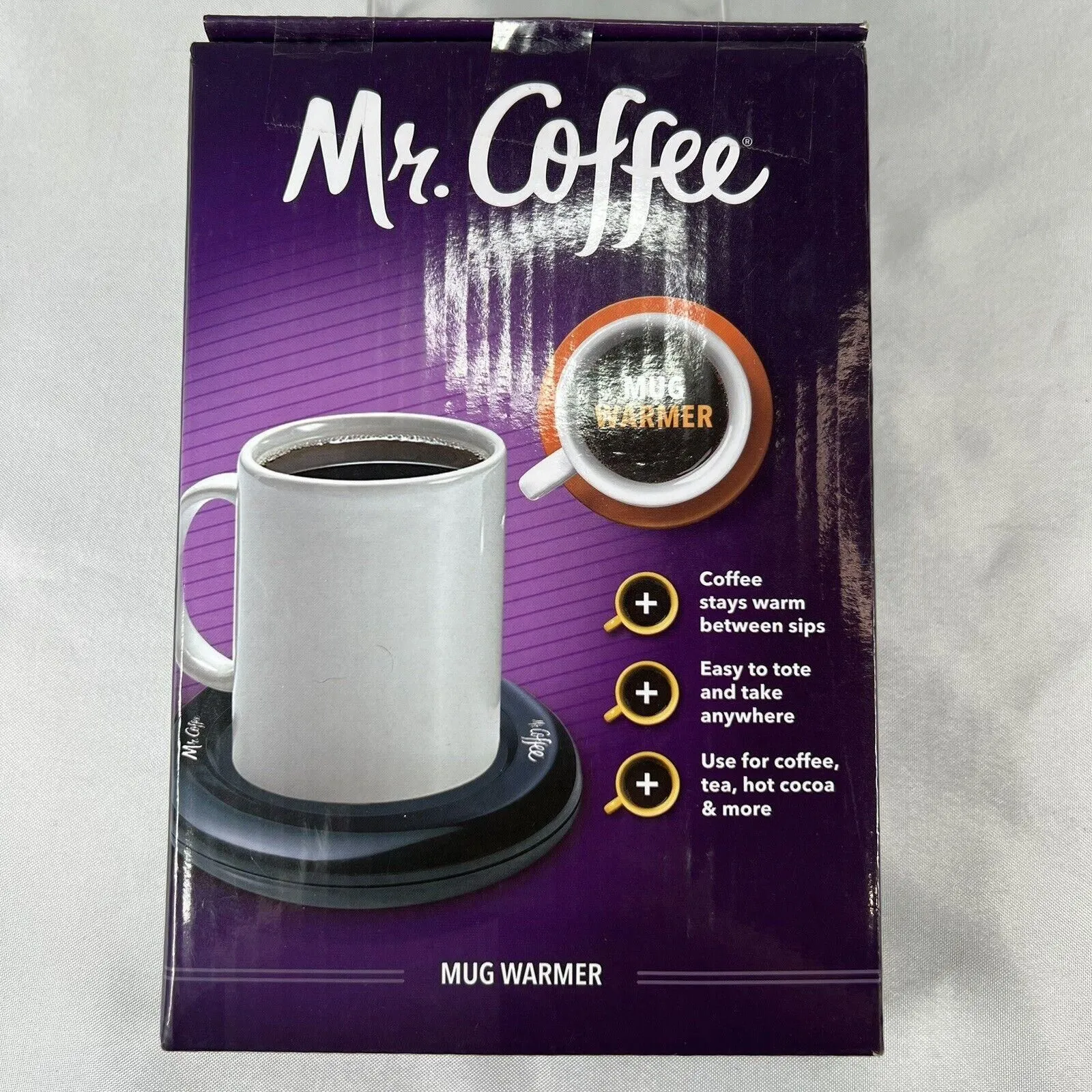 Product image for MR.COFFEE Mug Cup Warmer for Office/Home Use Teas Hot Beverage Soup