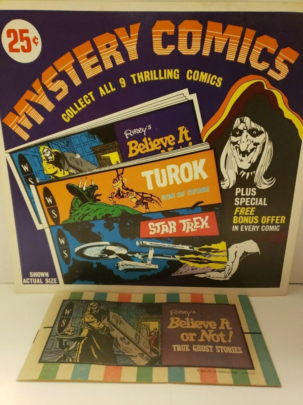 Product image for Vintage Dan Curtis Giveaway Mini Comic New Old Stock #4 Believe it or Not!