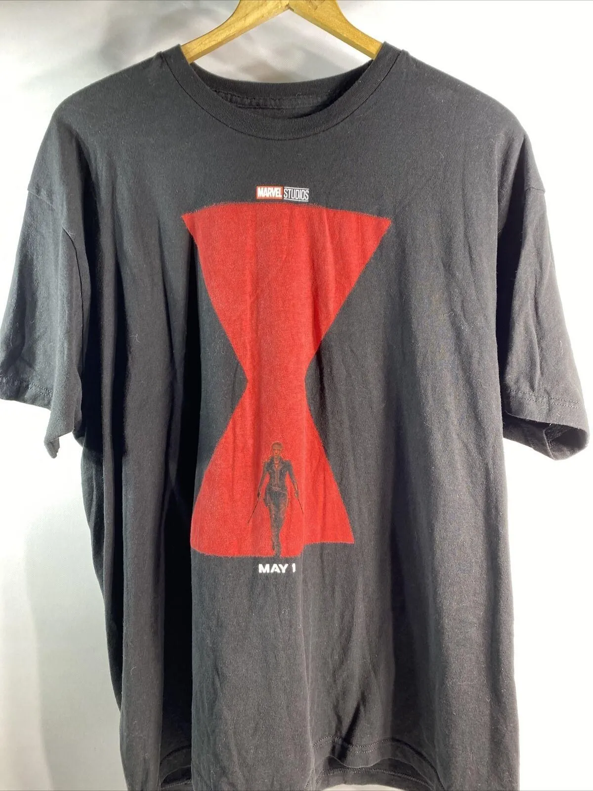 Product image for Marvel Black Widow Poster Black T-Shirt Licensed Comic Book Men's Size XXL