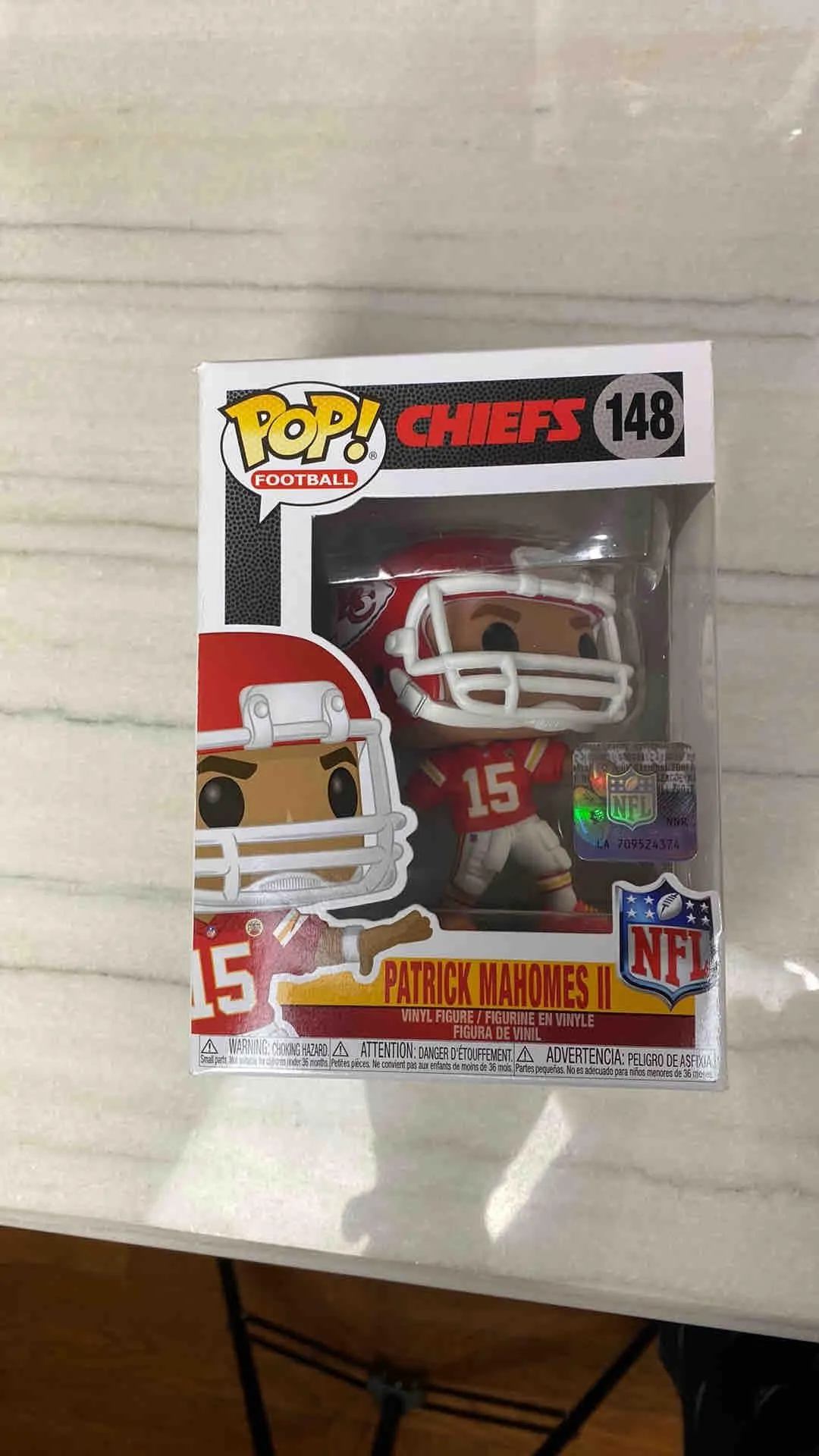 Product image for Patrick Mahomes II NFL licensed Funko pop