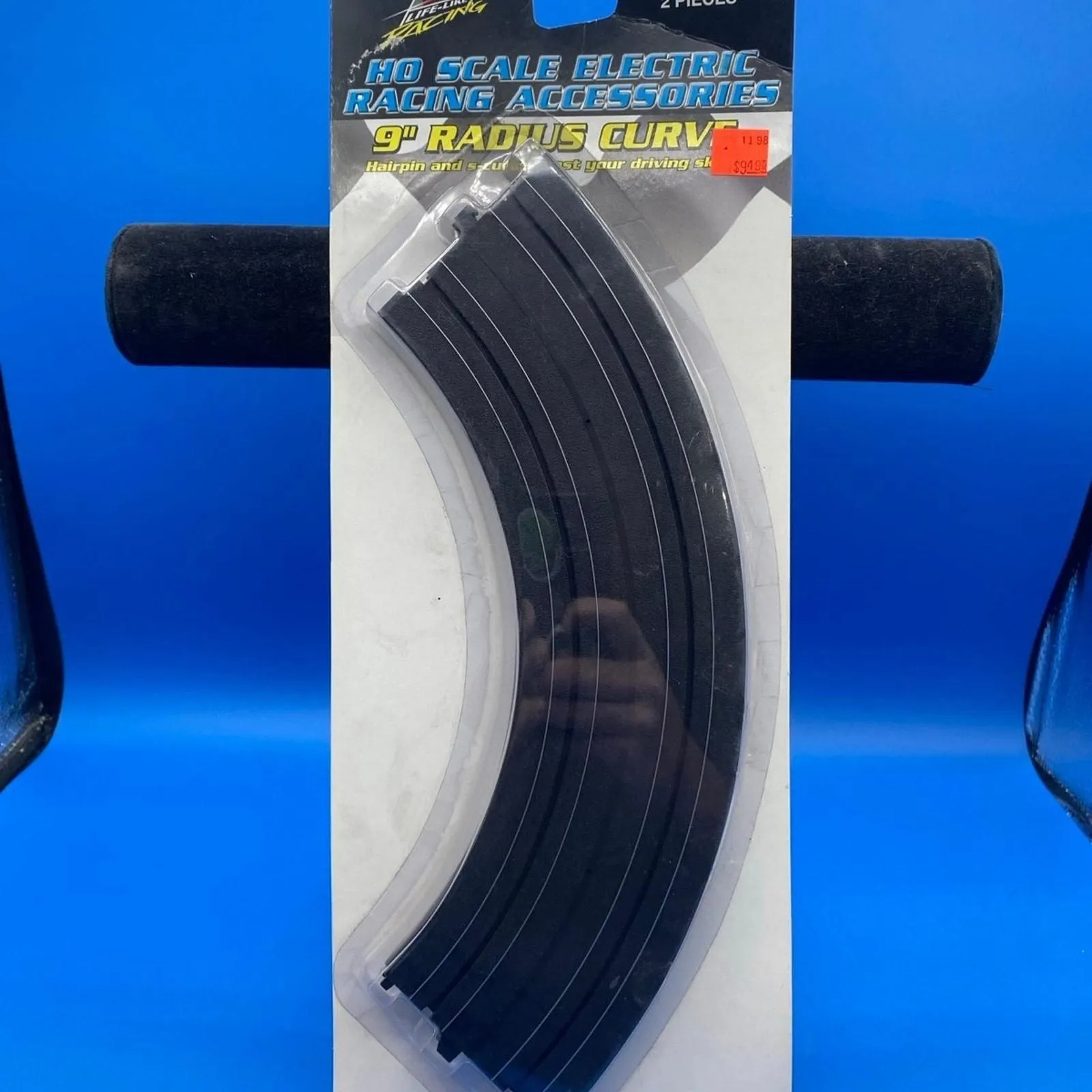 Product image for 2 Life-Like Racing 9" Radius Curve HO Slot Car Track Pkg of 2 #433-9927 (C1)
